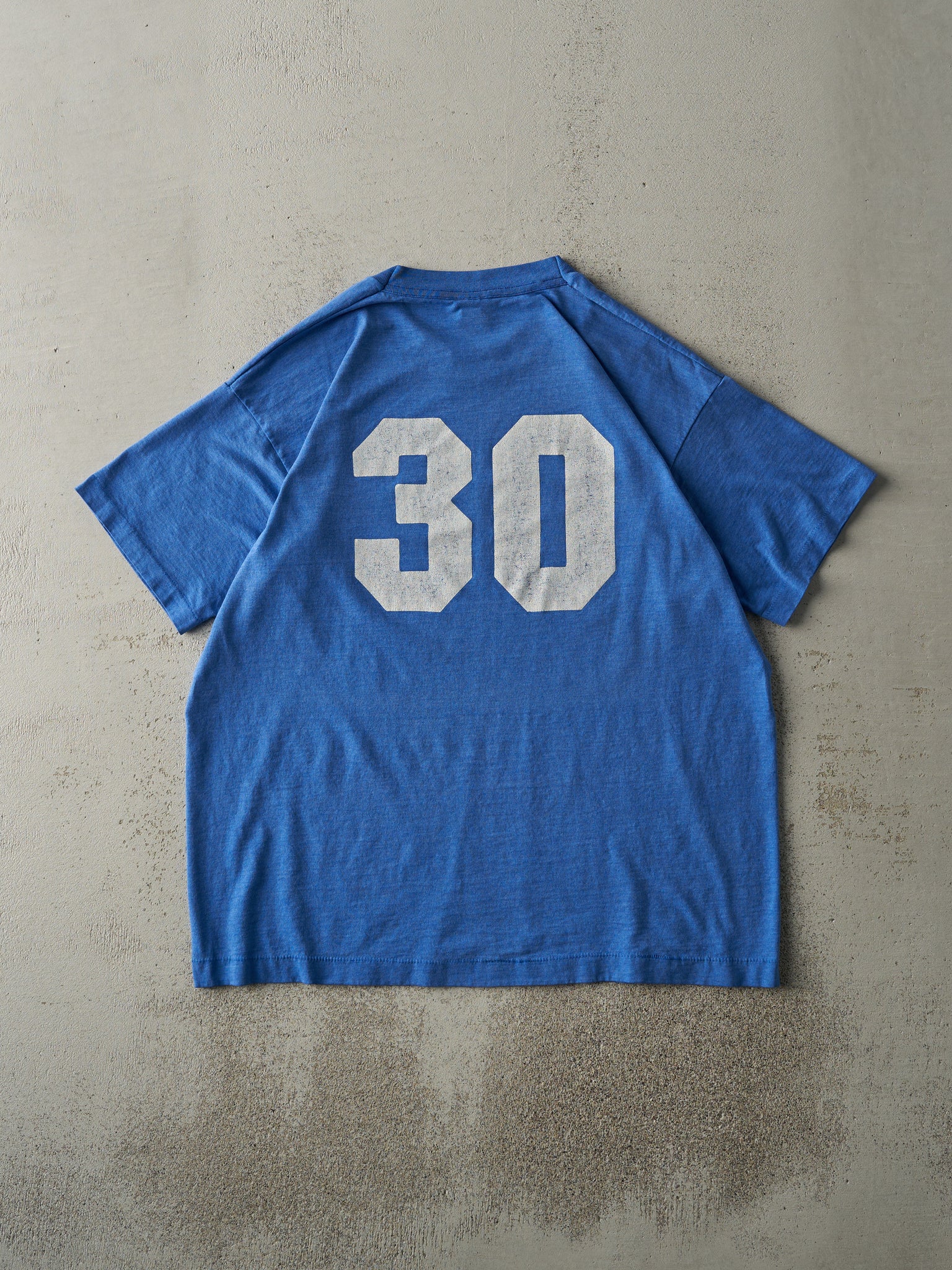 Vintage 90s Blue Milton Mustangs Single Stitch Tee (M)