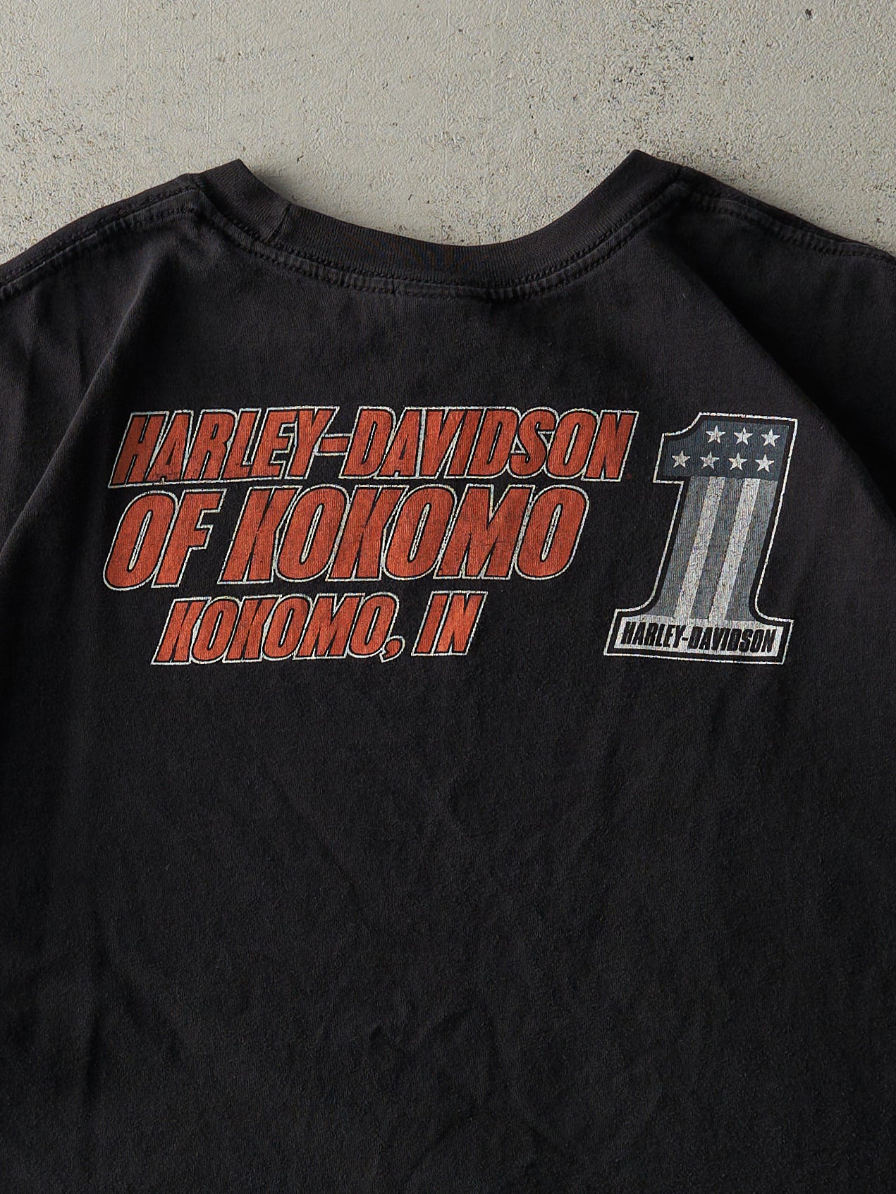 Vintage 12' Black Kokomo IN Harley Davidson Tee (XL)