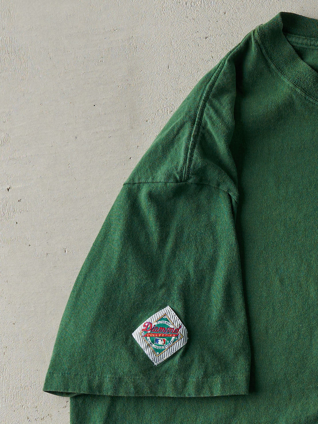 Vintage 90s Green Embroidered Oakland Athletics MLB Tee (L)