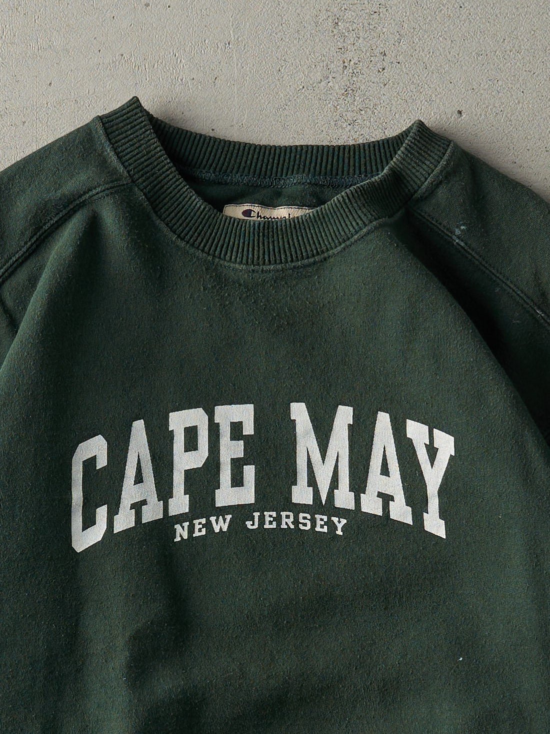 Vintage 90s Forest Green Cape May New Jersey Crewneck (M)