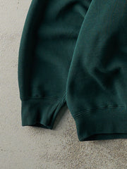 Vintage 90s Forest Green Blank Boxy Crewneck (XL)