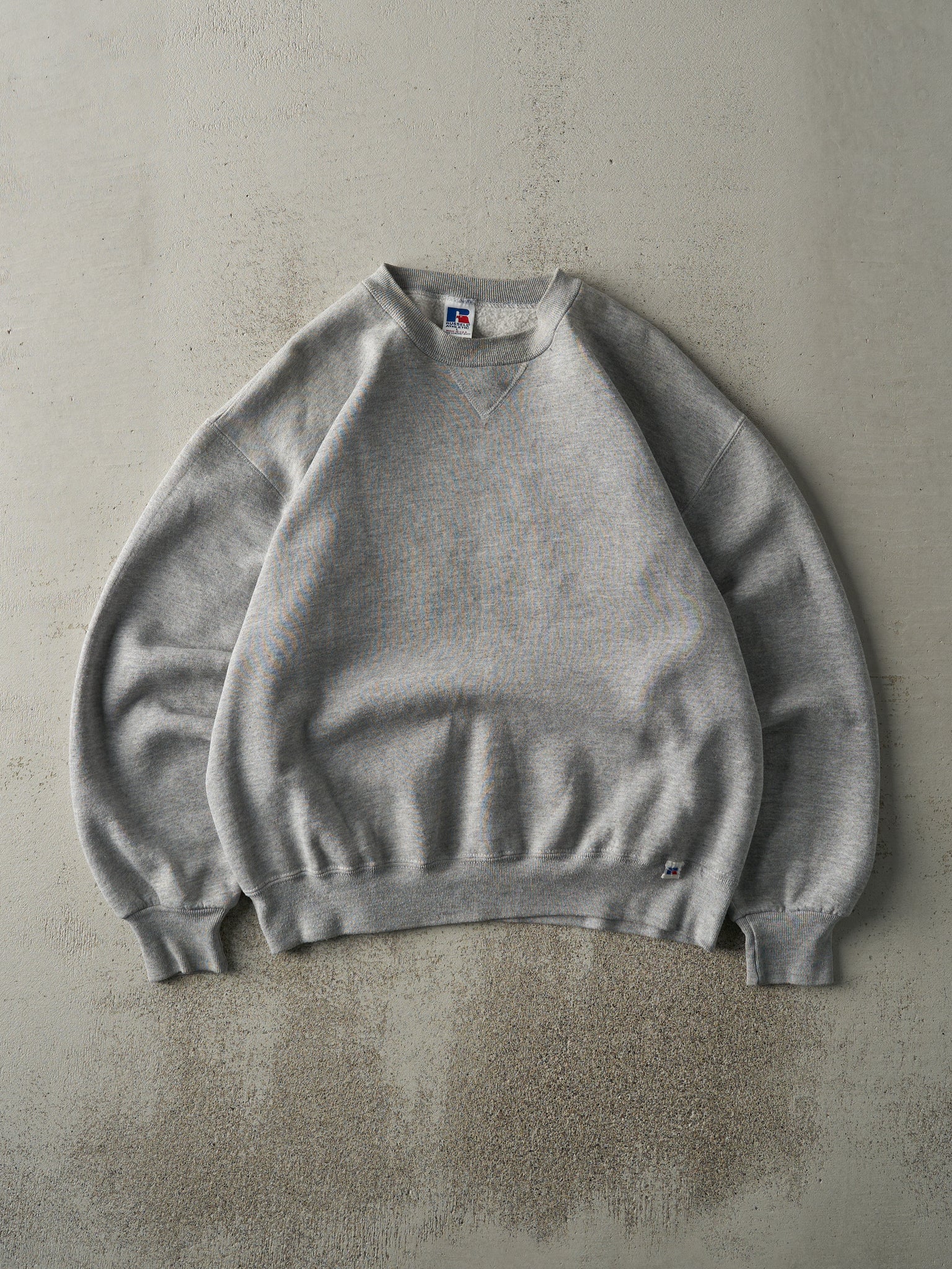 Vintage 90s Grey Blank Russell Athletic Crewneck (L)