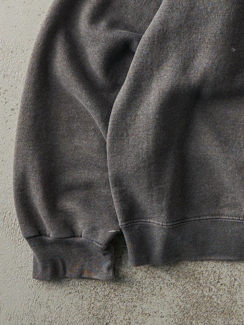 Vintage Y2K Charcoal Grey Embroidered Starter Logo Crewneck (L)