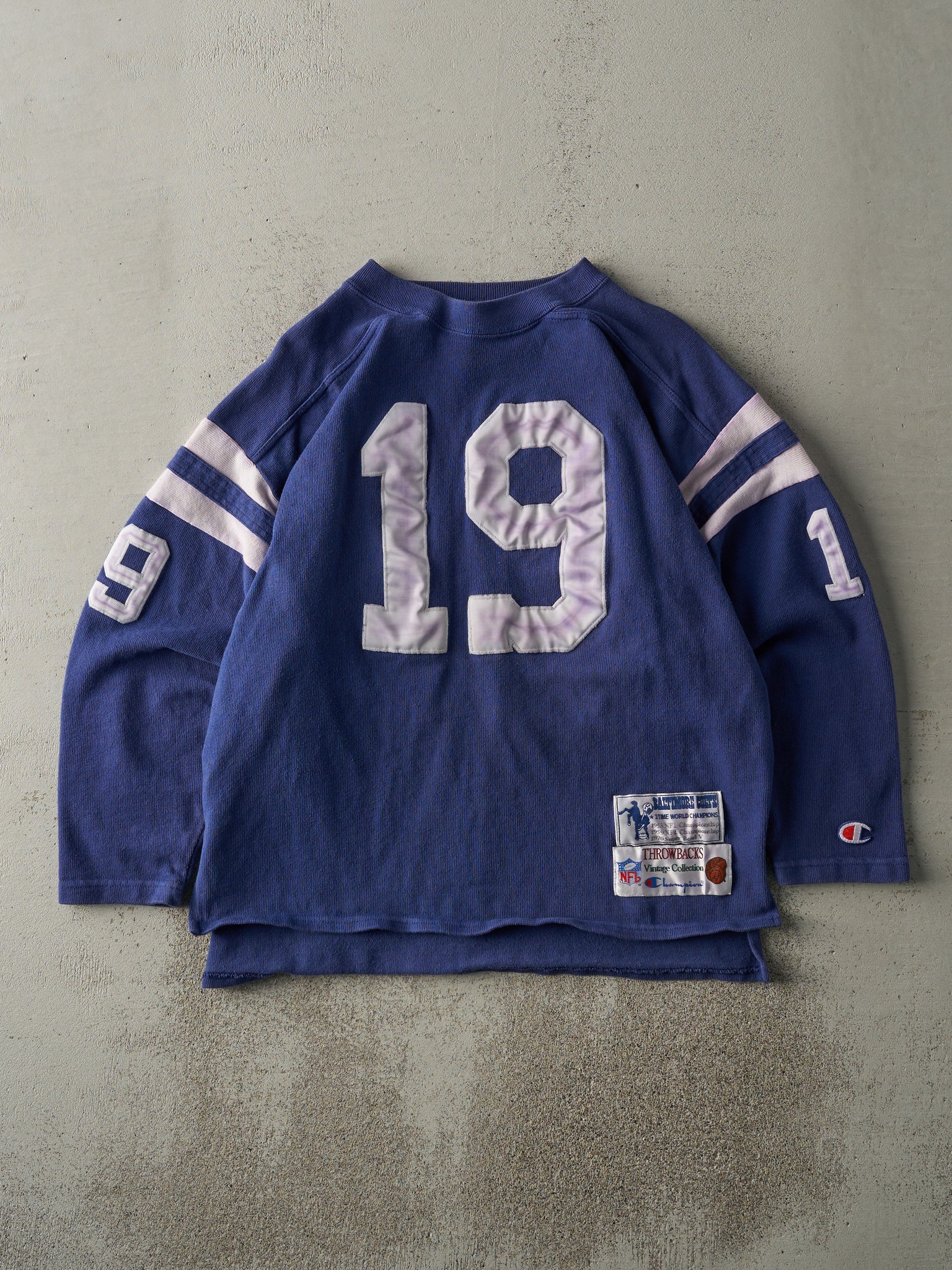 Vintage 90s Blue Baltimore Colts NFL Throwback Collection Boxy Sweatshirt (L)