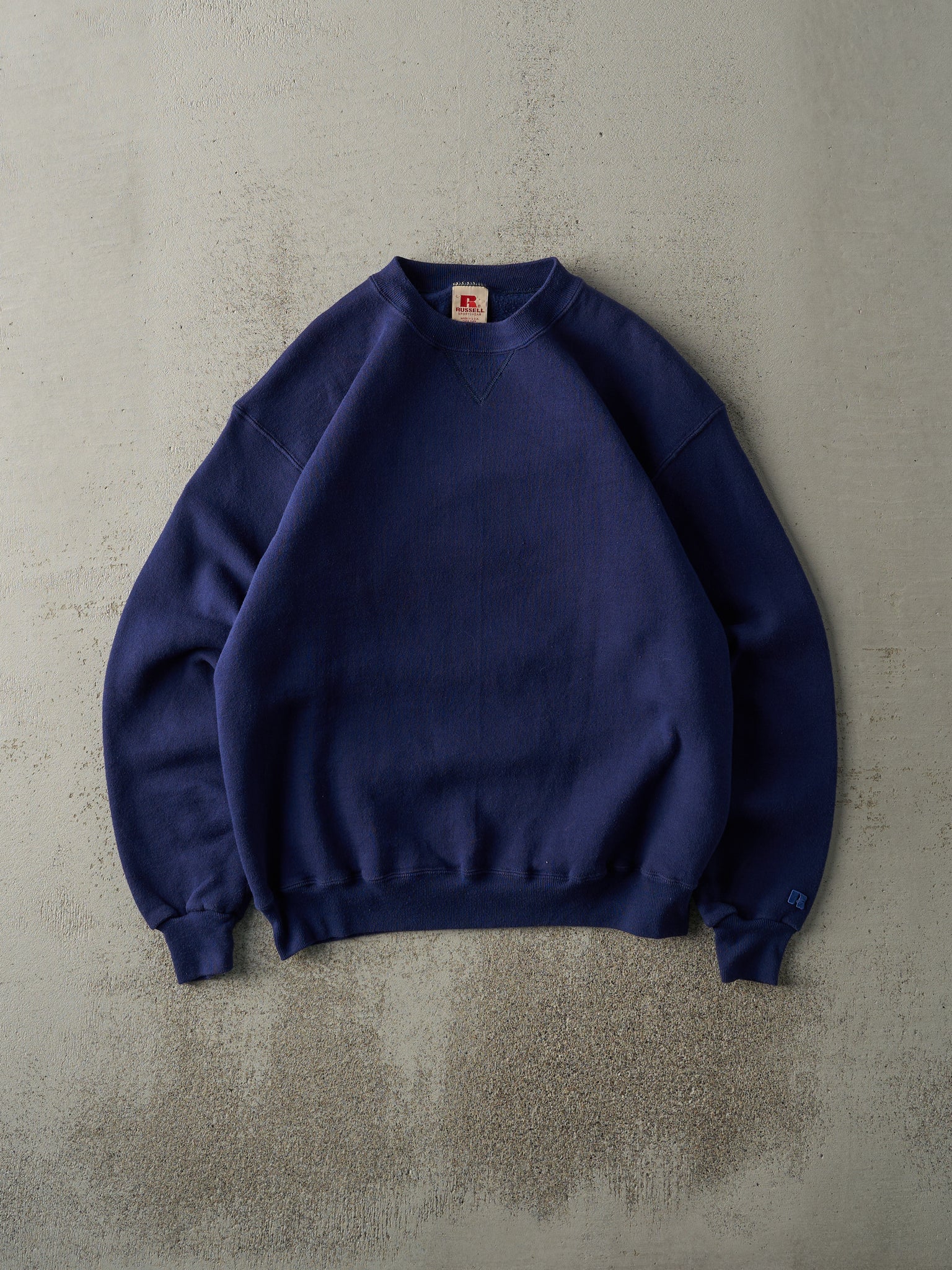 Vintage 70s Navy Blue Russell Sportswear Crewneck (M)