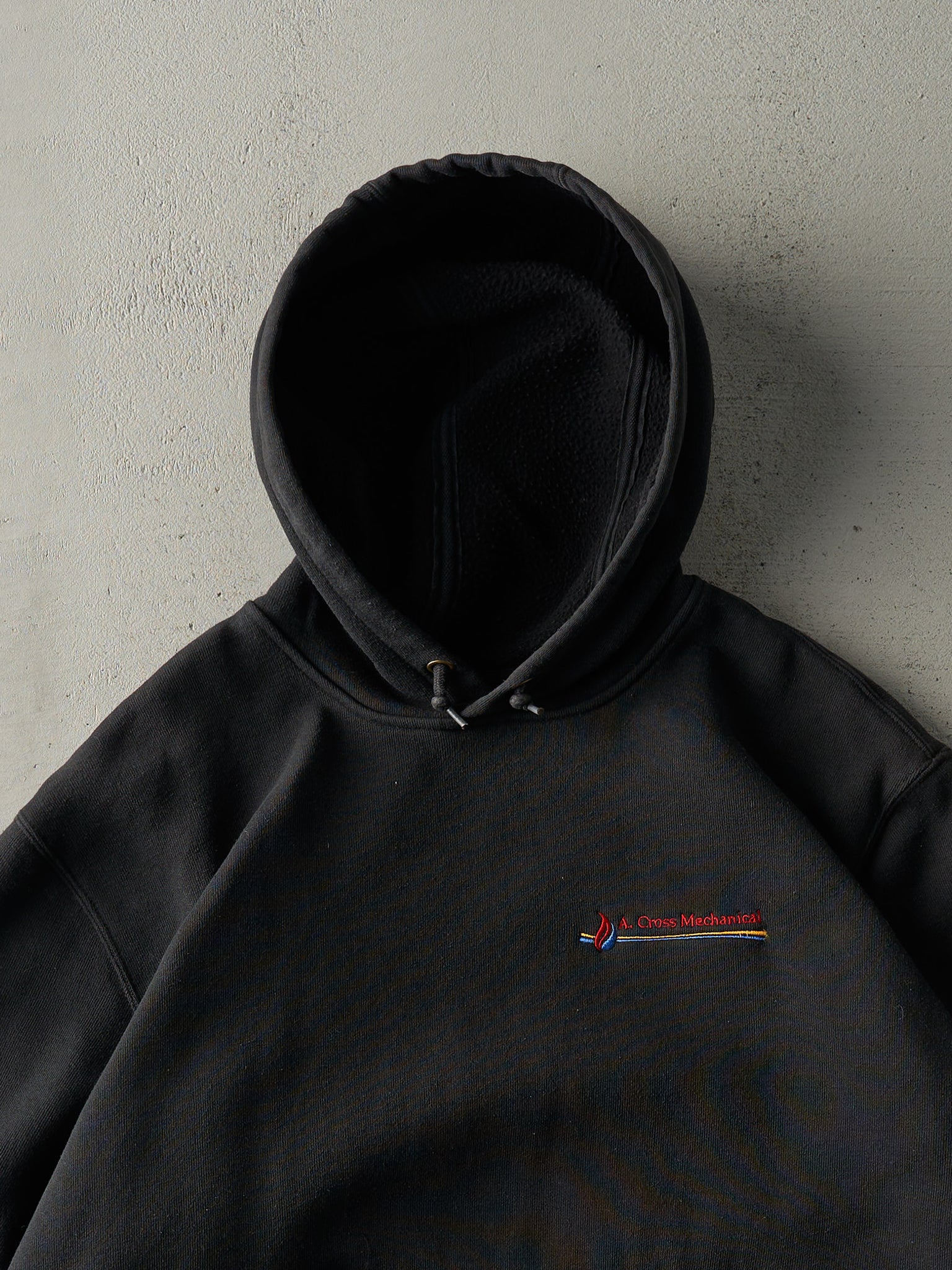 Vintage Y2K Black Embroidered Carhartt Hoodie (L)