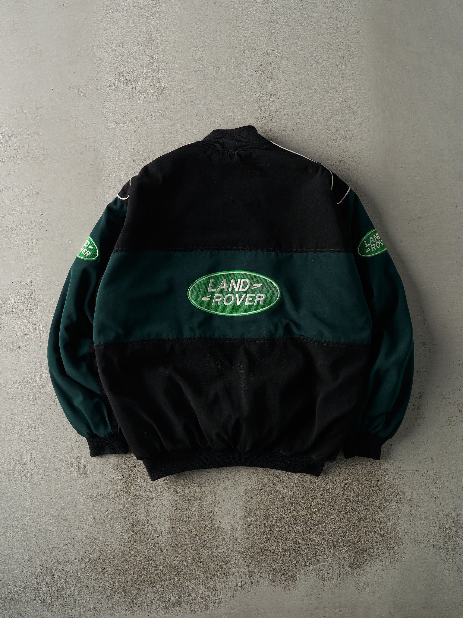 Vintage 80s Green & Black Land Rover Racing Jacket (XL)