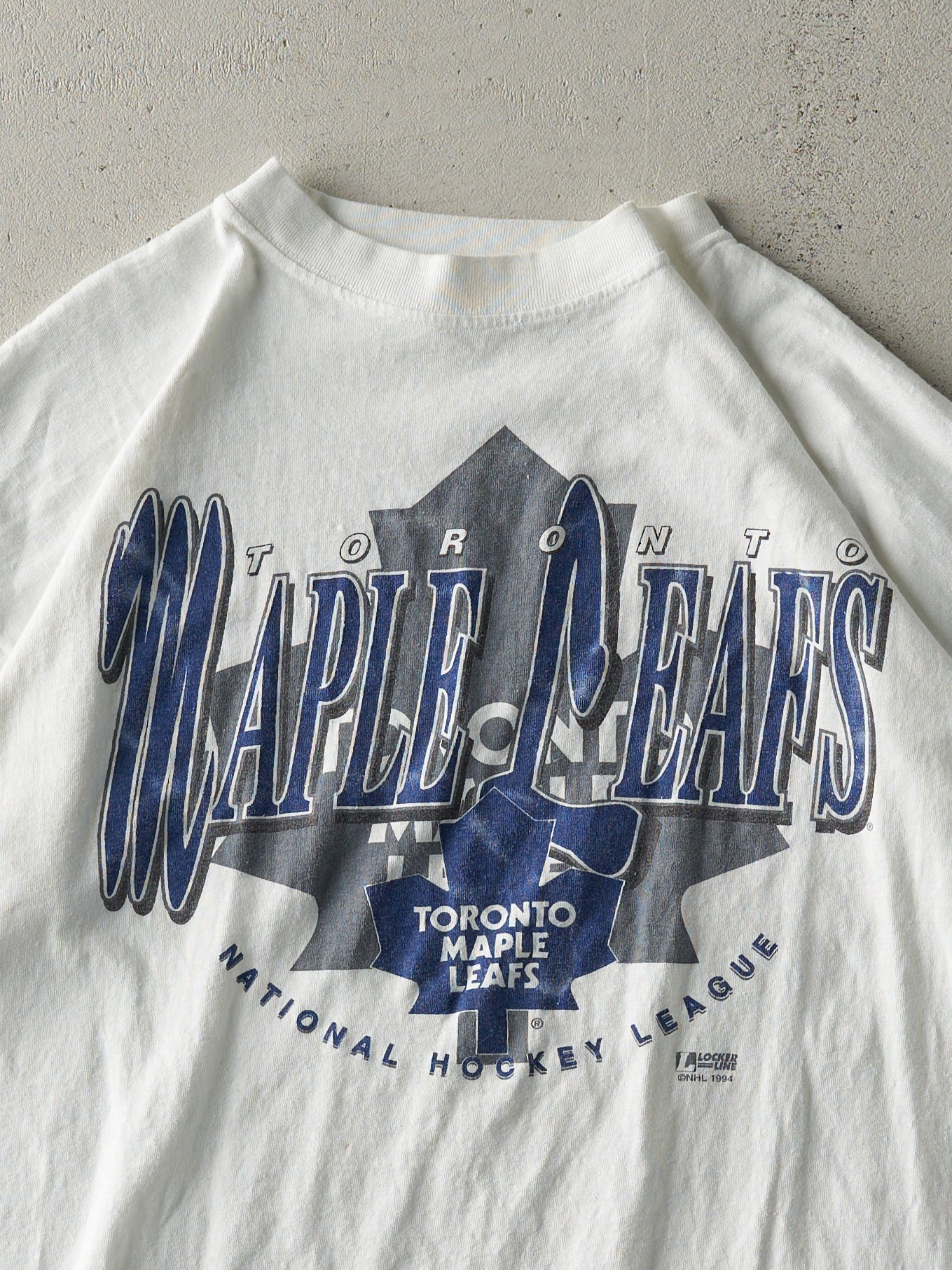 Vintage 94' White Toronto Maple Leafs Tee (L)