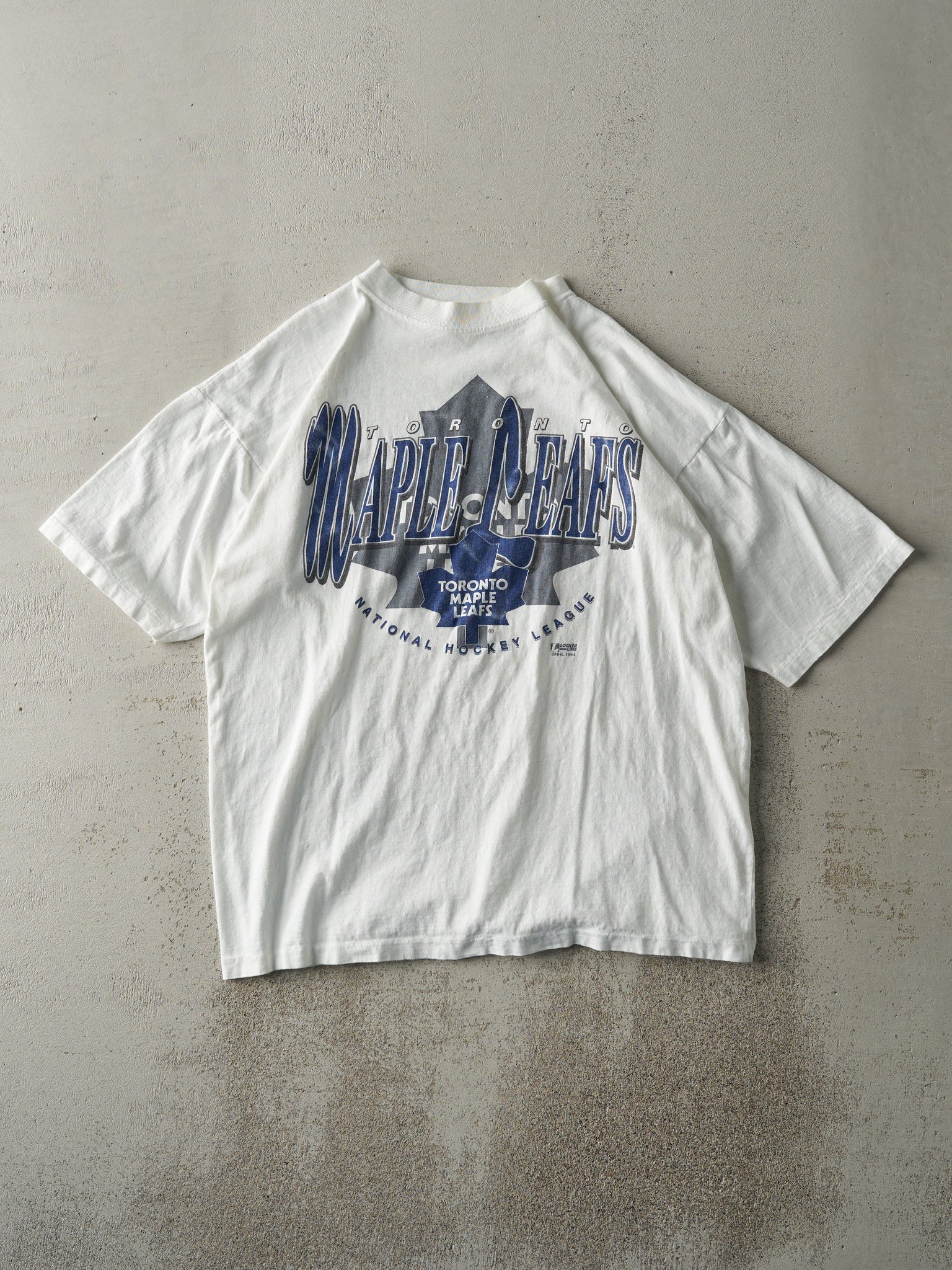 Vintage 94' White Toronto Maple Leafs Tee (L)