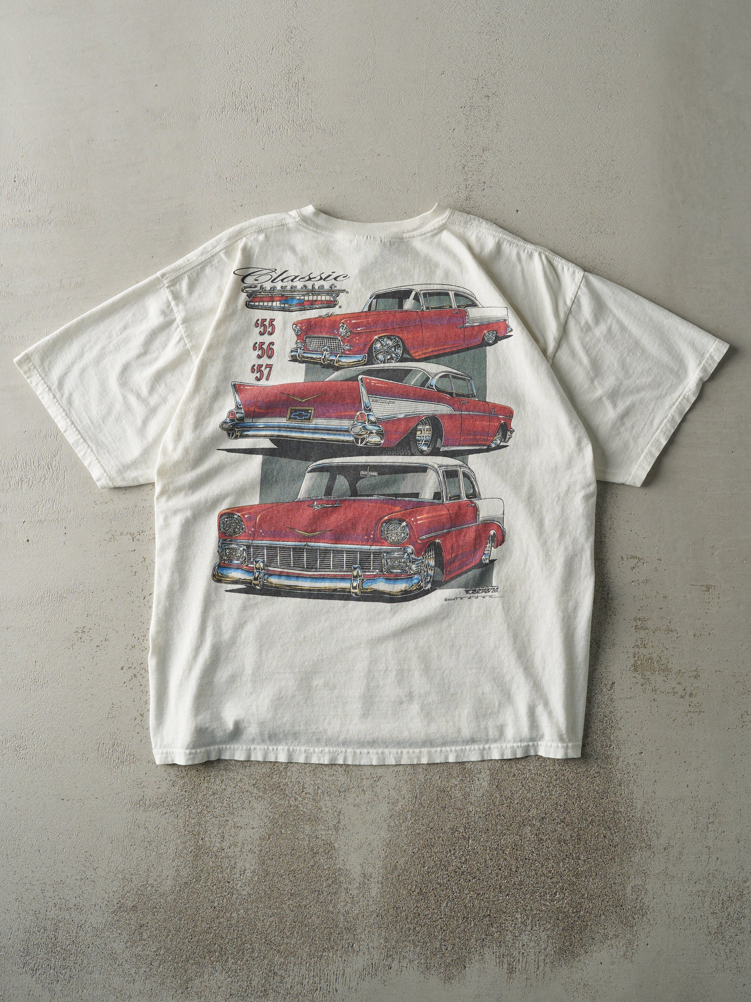 Vintage 04' White Classic Chevrolet Tee (L/XL)