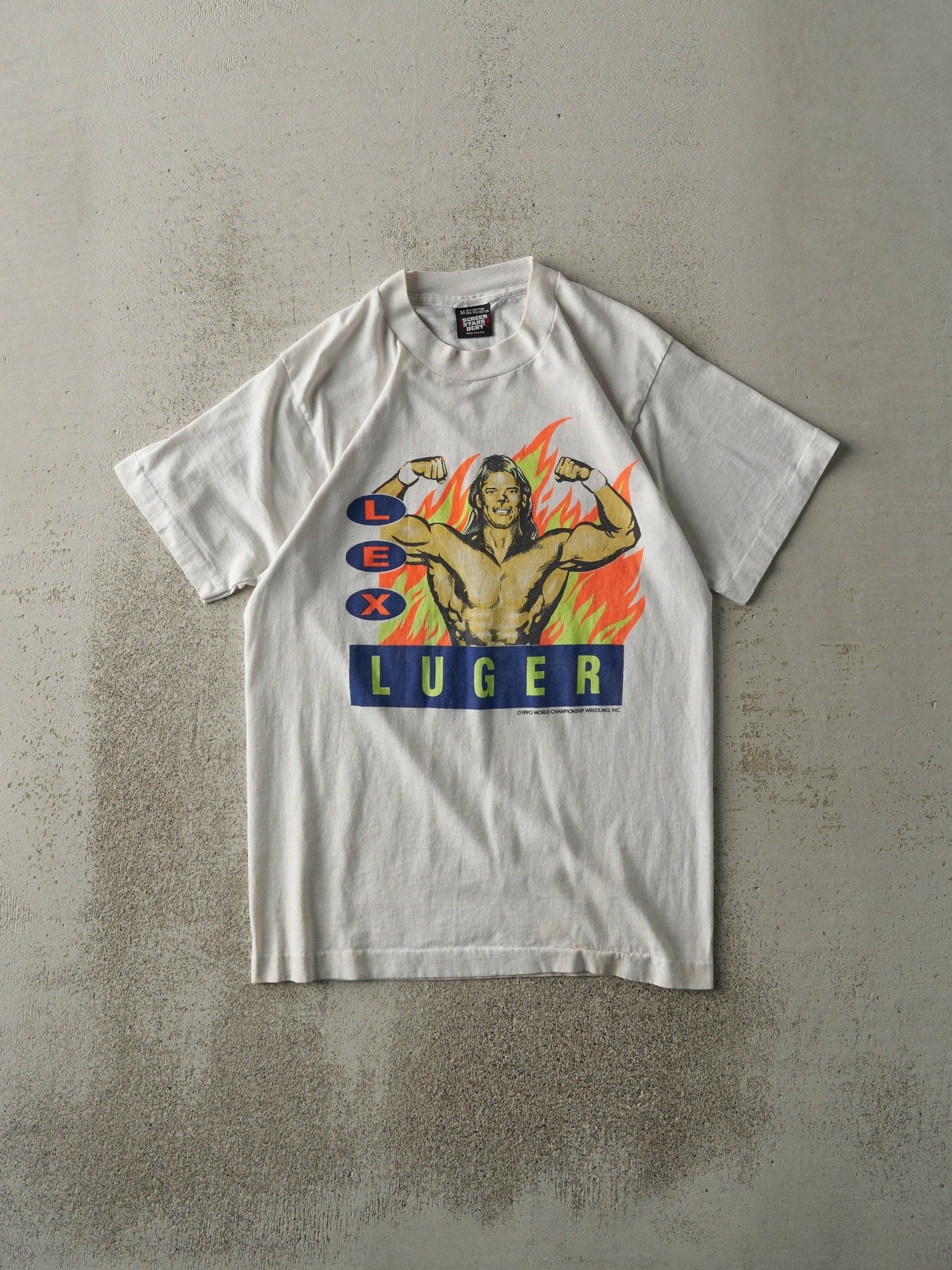 Vintage 90s RARE WCW Lex Luger Tee (S/M)