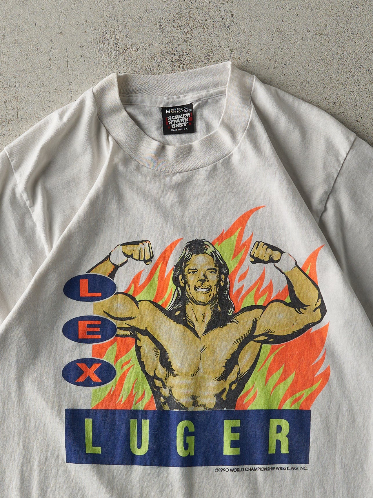 Vintage 90s RARE WCW Lex Luger Tee (S/M)