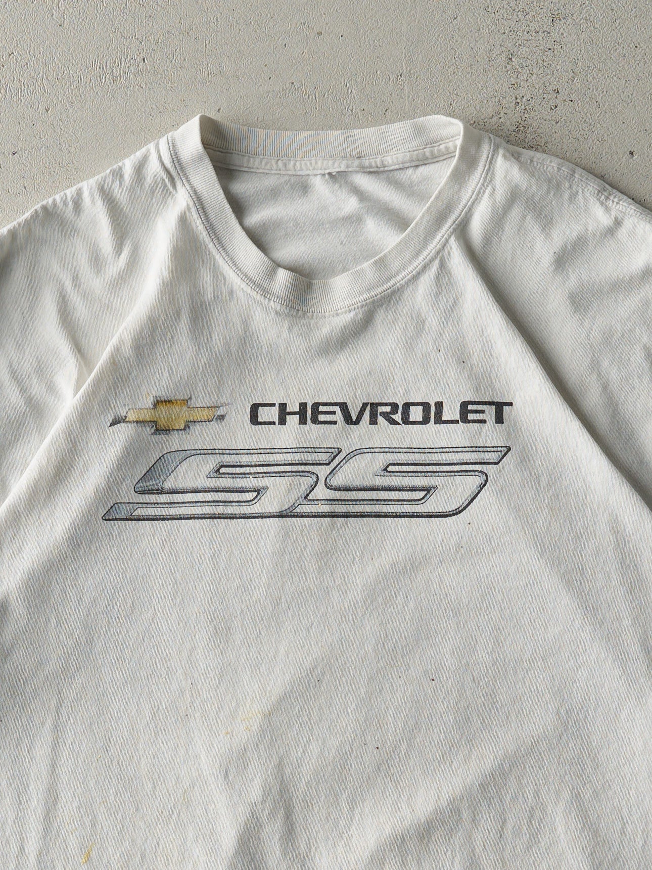 Vintage Y2K White Chevrolet SS Tee (M/L)