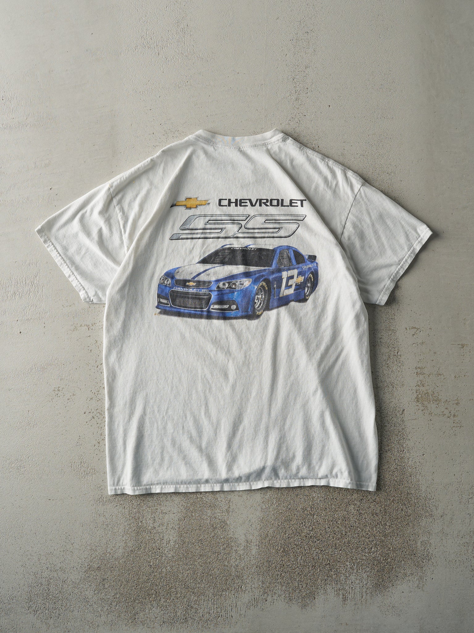 Vintage Y2K White Chevrolet SS Tee (M/L)