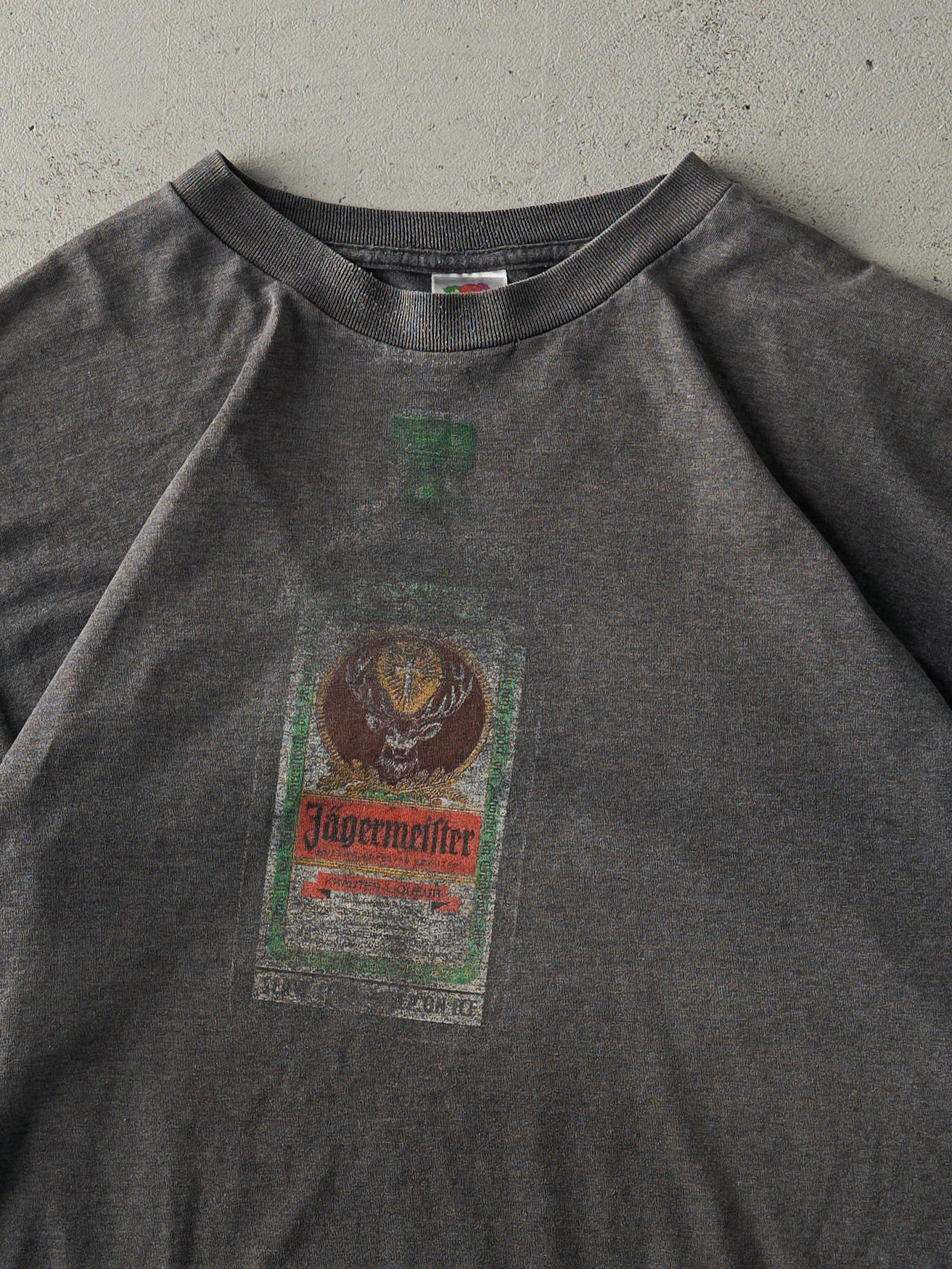 Vintage 90s Faded Grey Jagermeister Tee (M/L)