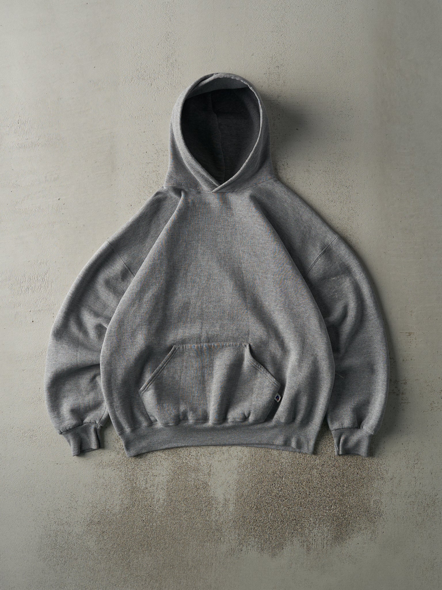 Vintage 90s Grey Russell Athletic Blank Hoodie (L)