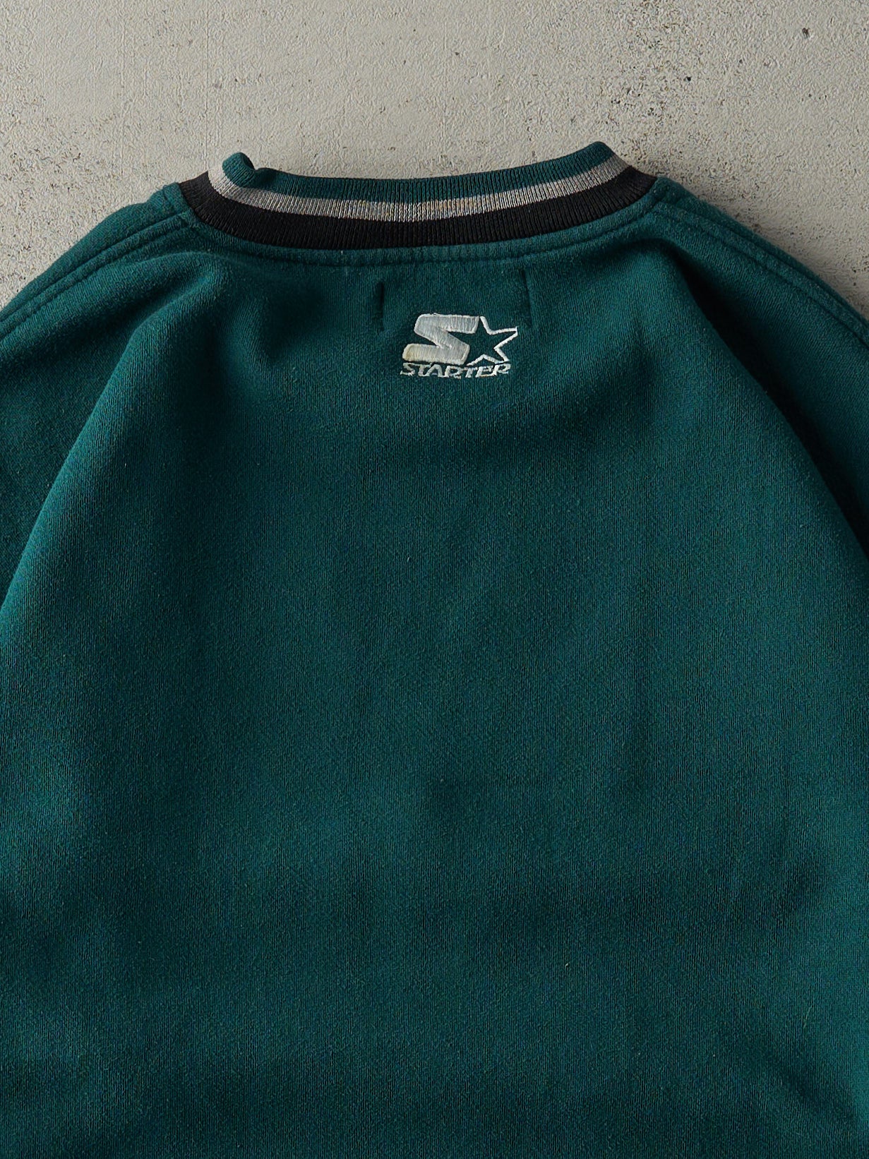 Vintage 90s Green Embroidered Philadelphia Eagles Starter Crewneck (L)