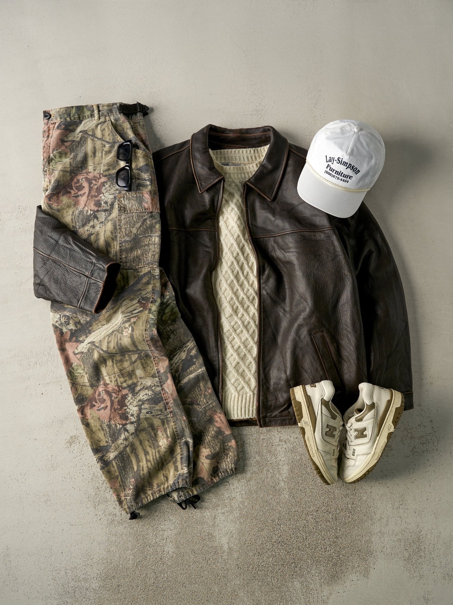ジャケット・アウター archive grunge leather jaket brown y2k Vintage Y2K Brown Sonoma Leather Jacket (XXL) – Rebalance Vintage