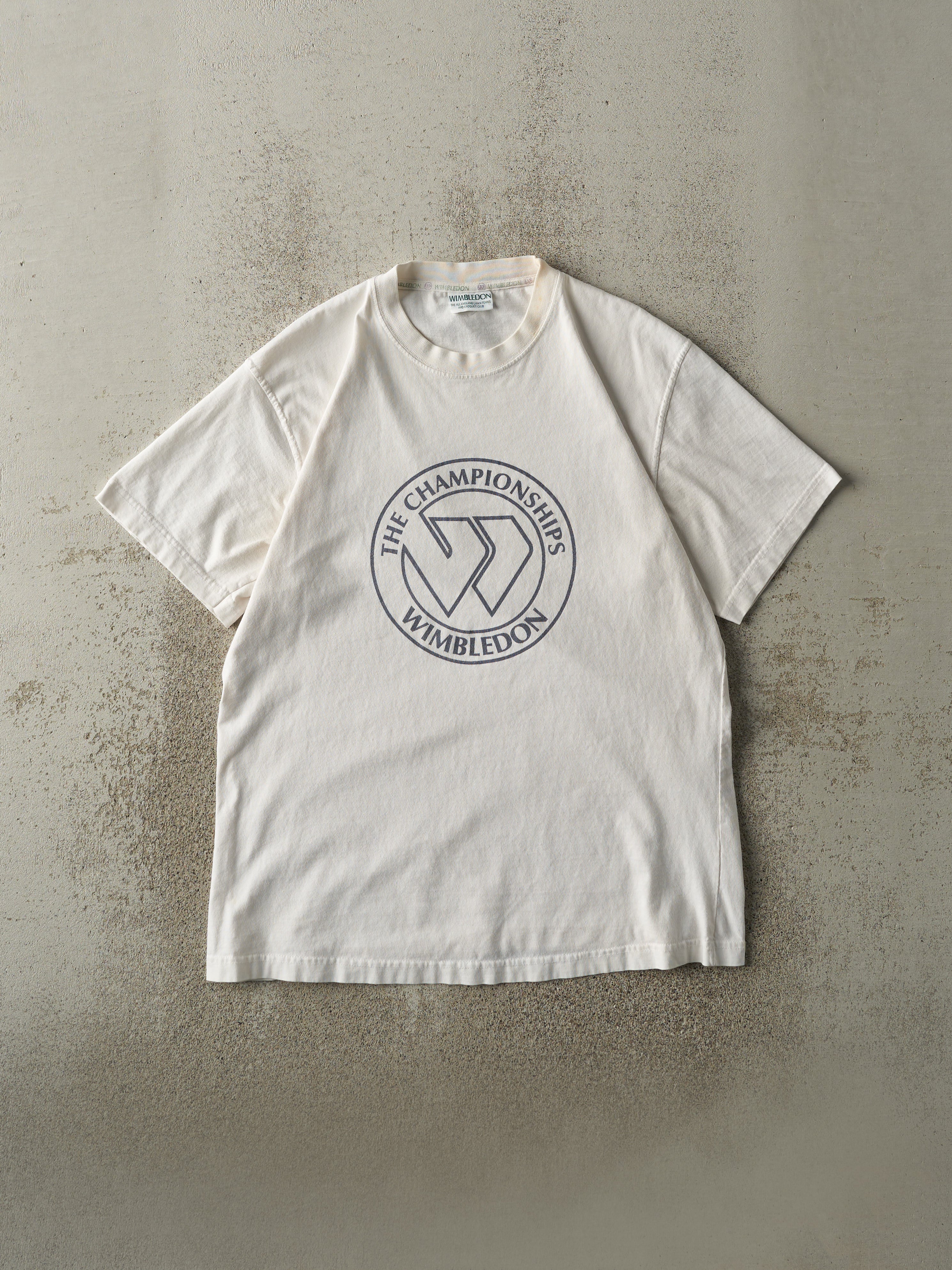 Vintage Y2K White Wimbledon Tee (M)