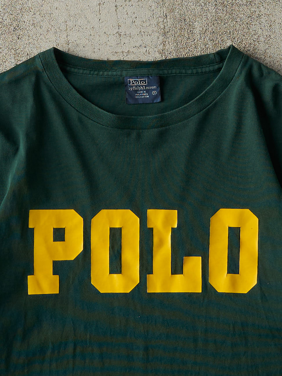 Vintage Y2K Green Polo Logo Tee (S)