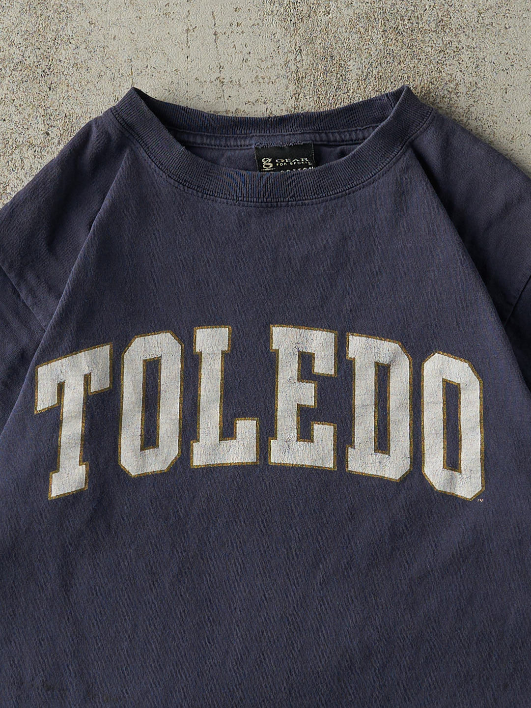 Vintage Y2K Navy Blue University of Toledo Tee (S/M)