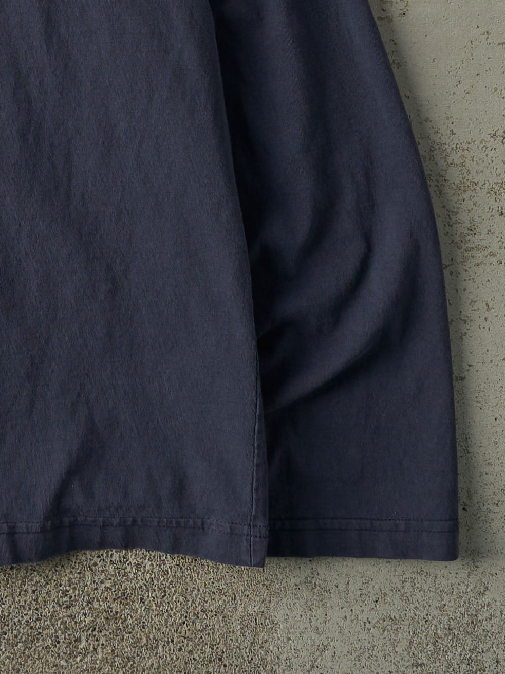 Vintage Y2K Navy Blue Adidas Long Sleeve (L/XL)