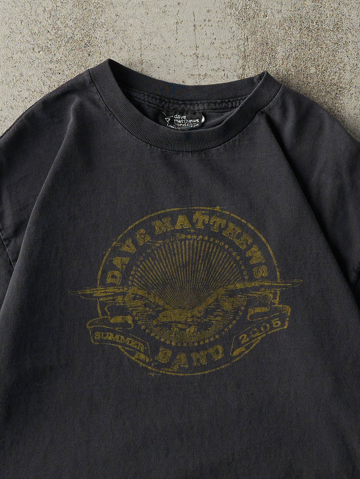 Vintage 05' Faded Black Dave Matthews Band Summer Tour Tee (M)
