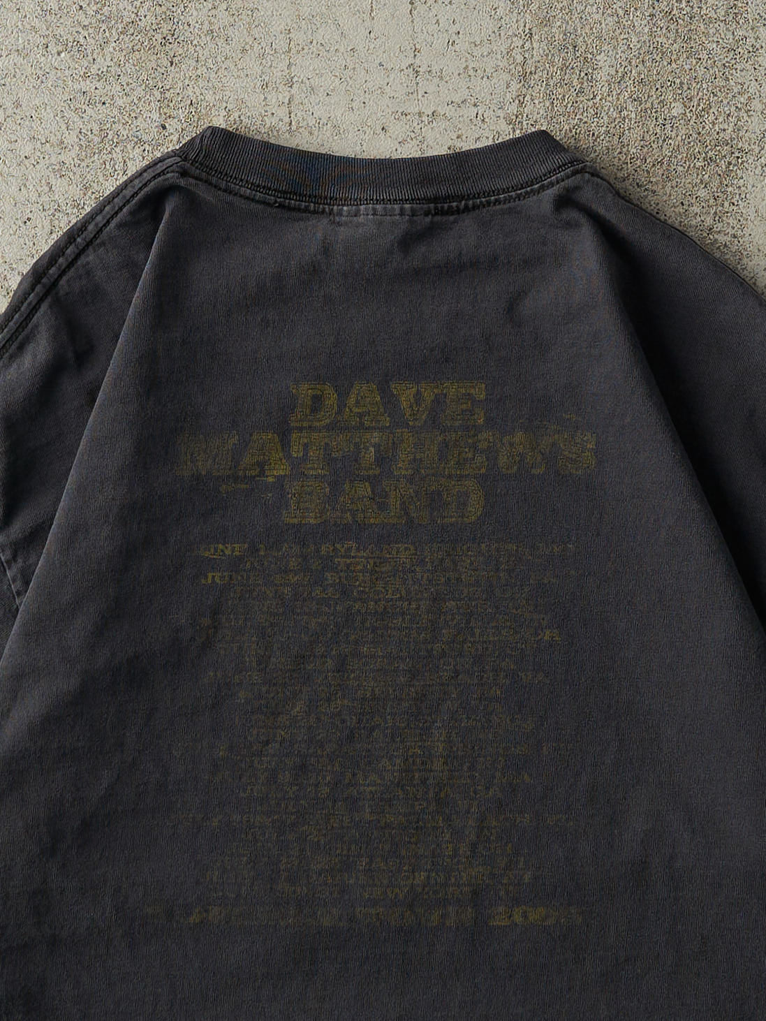Vintage 05' Faded Black Dave Matthews Band Summer Tour Tee (M)