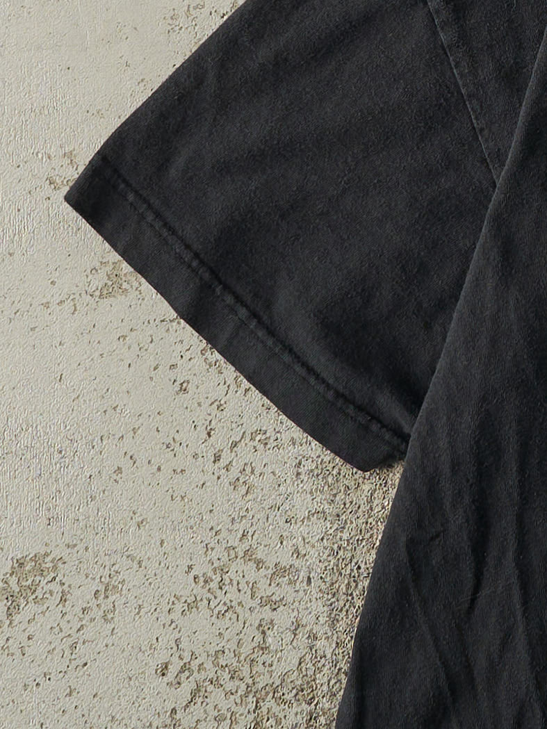 Vintage 90s Faded Black Blank Tee (L)