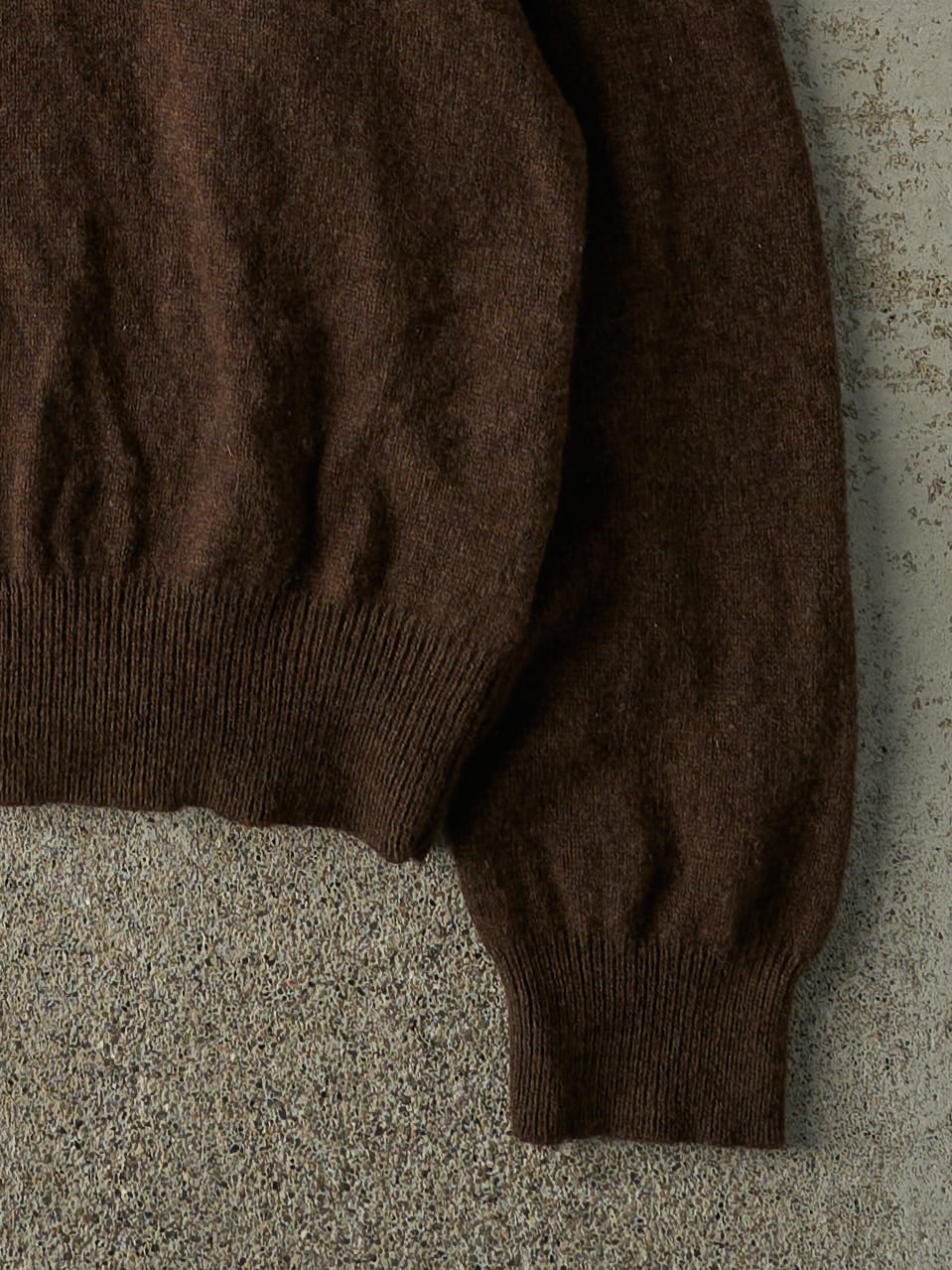 Vintage Y2K Brown Embroidered Ralph Lauren Boxy Wool Knit (M/L)
