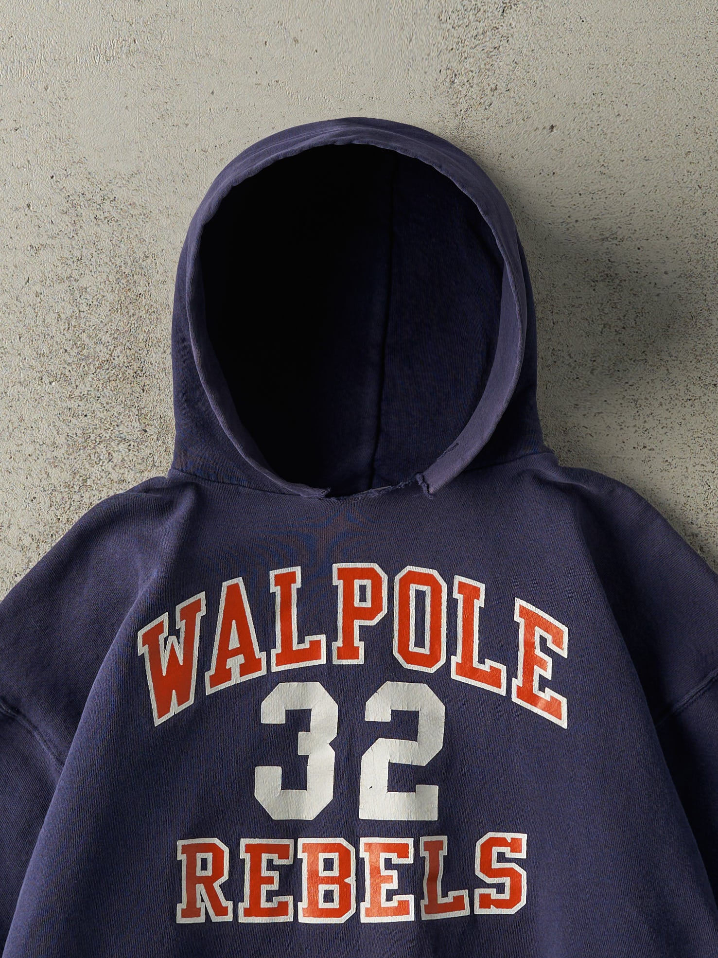Vintage 90s Navy Blue Walpole Rebels Hoodie (M)