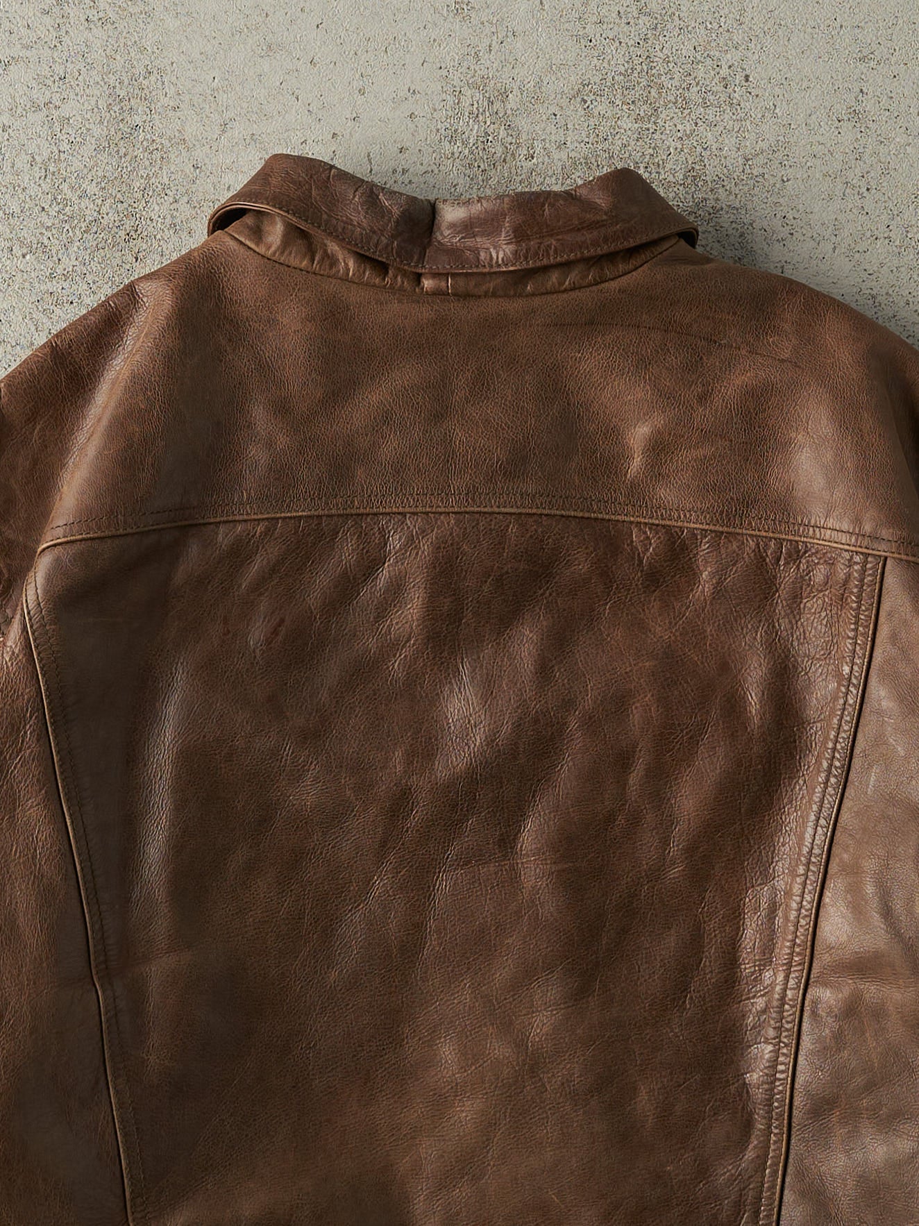 Vintage 90s Brown Gap Leather Jacket (M)