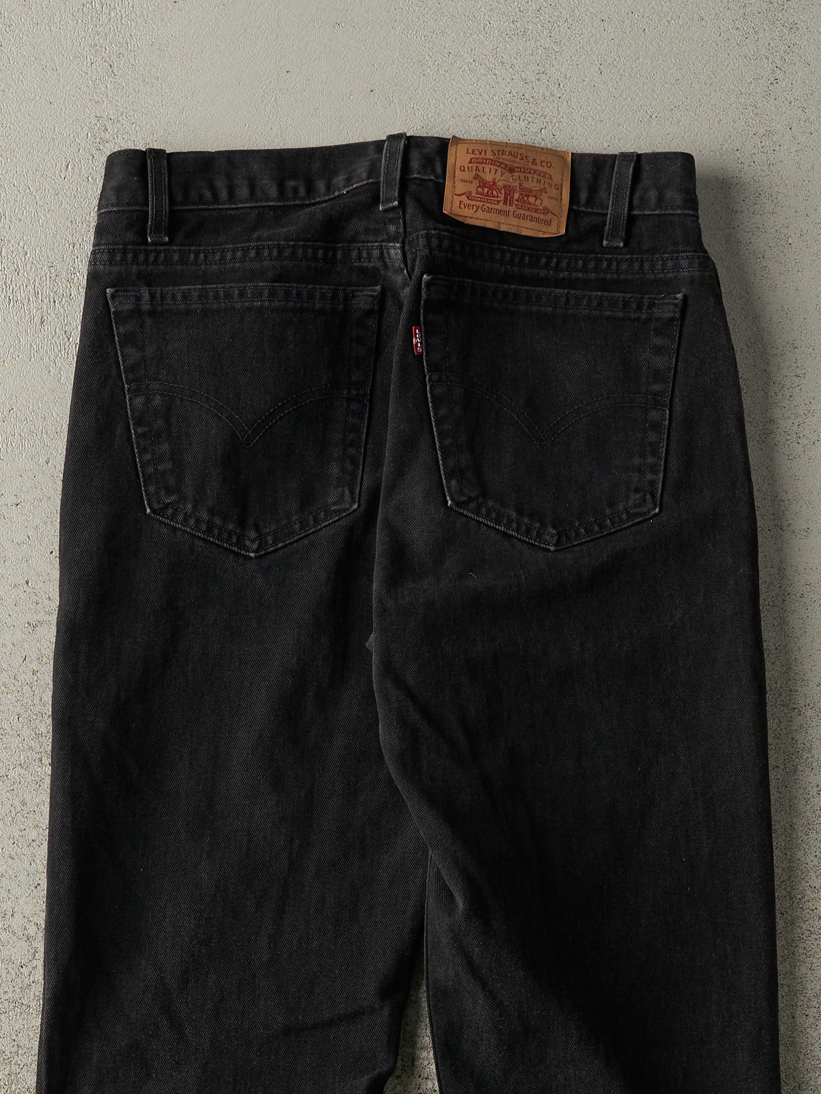 Vintage 90s Black Levi's 516 Slim Fit Straight Leg Denim Pants (31x36)