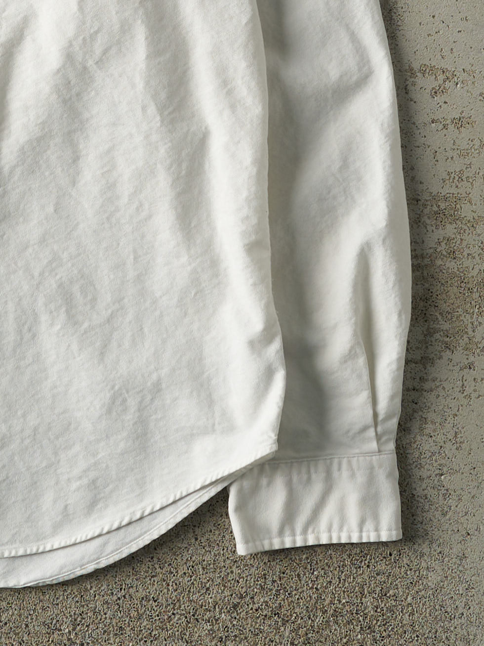 Vintage Y2K White Ralph Lauren Button Up (L)