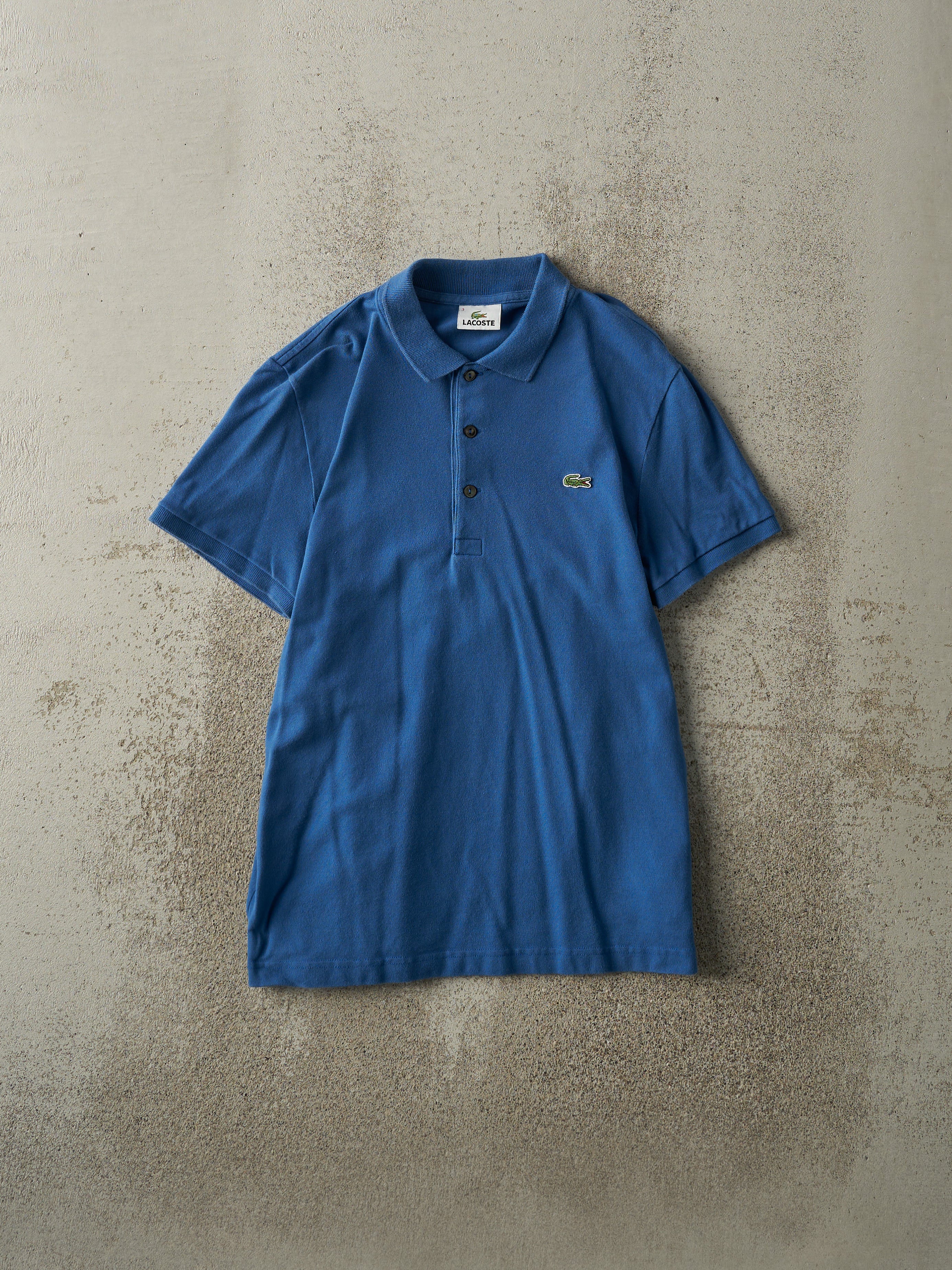 Vintage 90s Blue Lacoste Quarter Button Shirt (XS/S)