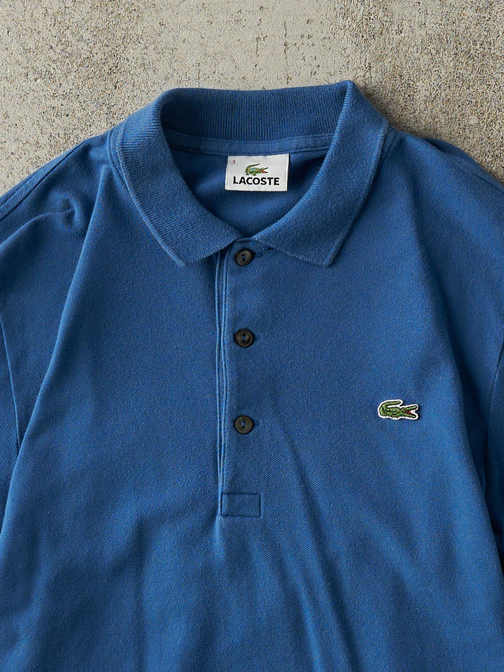 Vintage 90s Blue Lacoste Quarter Button Shirt (XS/S)