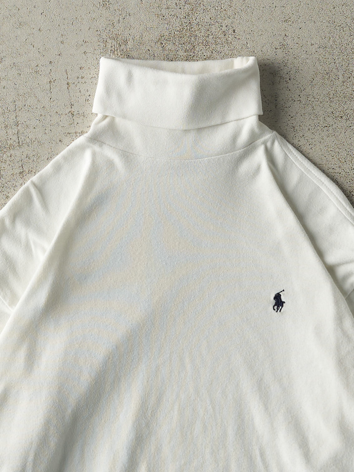 Vintage 90s White Ralph Lauren Turtleneck Long Sleeve (S/M)