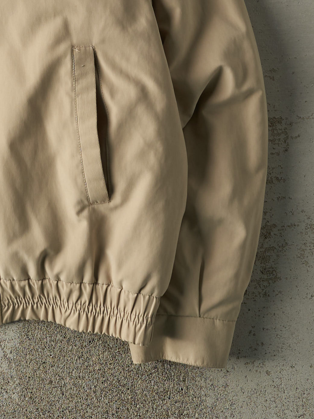 Vintage Y2K Beige Harrington Style Jacket (XL)