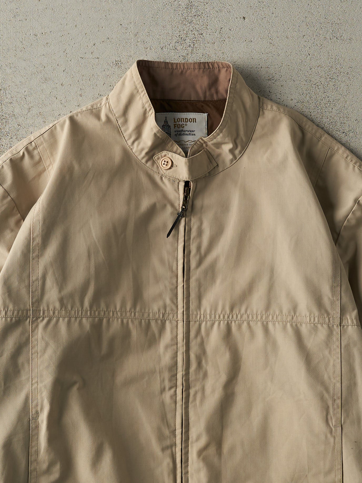 Vintage 80s Beige London Fog Harrington Jacket (M/L)