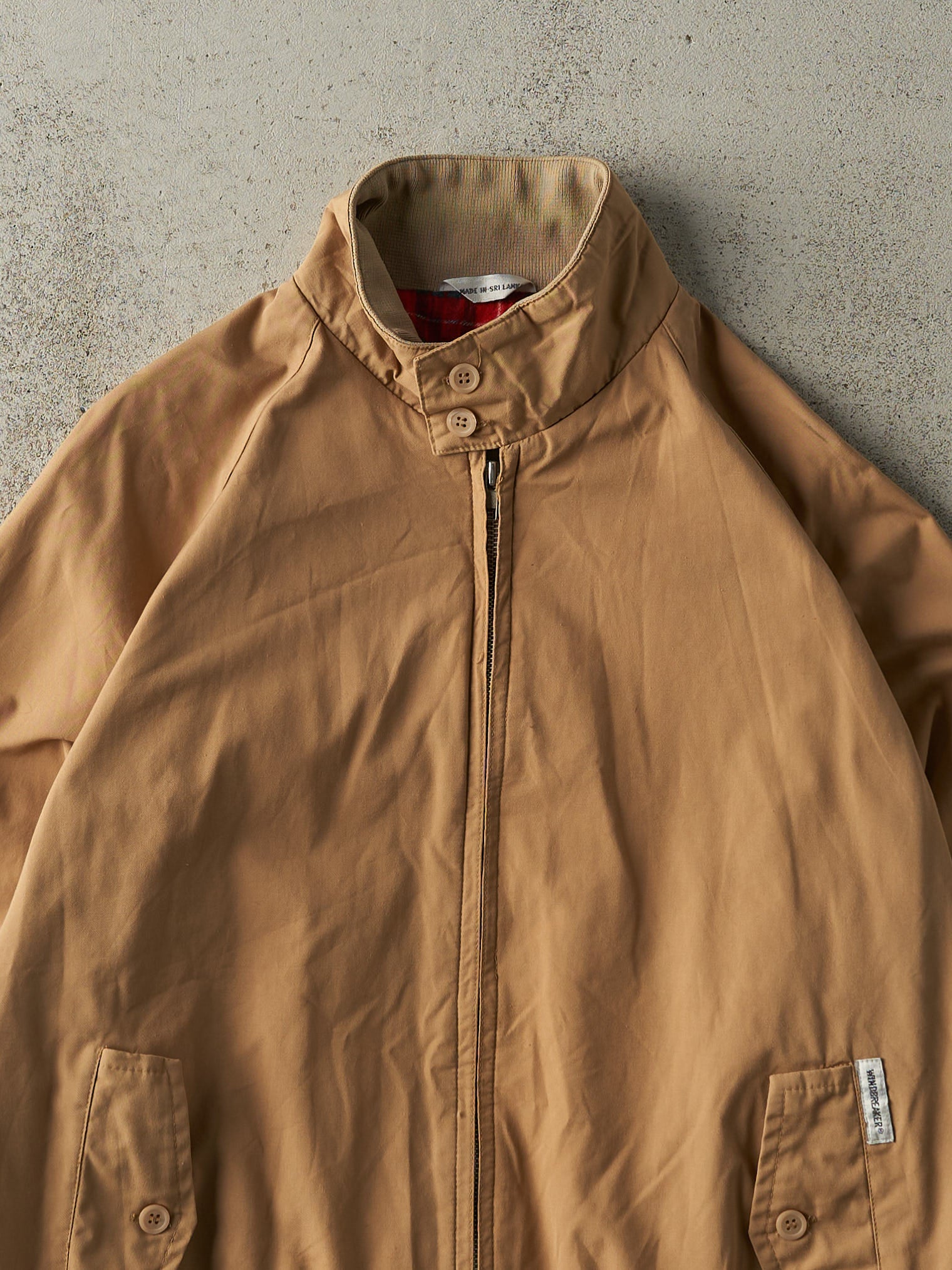 Vintage 90s Beige Harrington Jacket (L/XL)