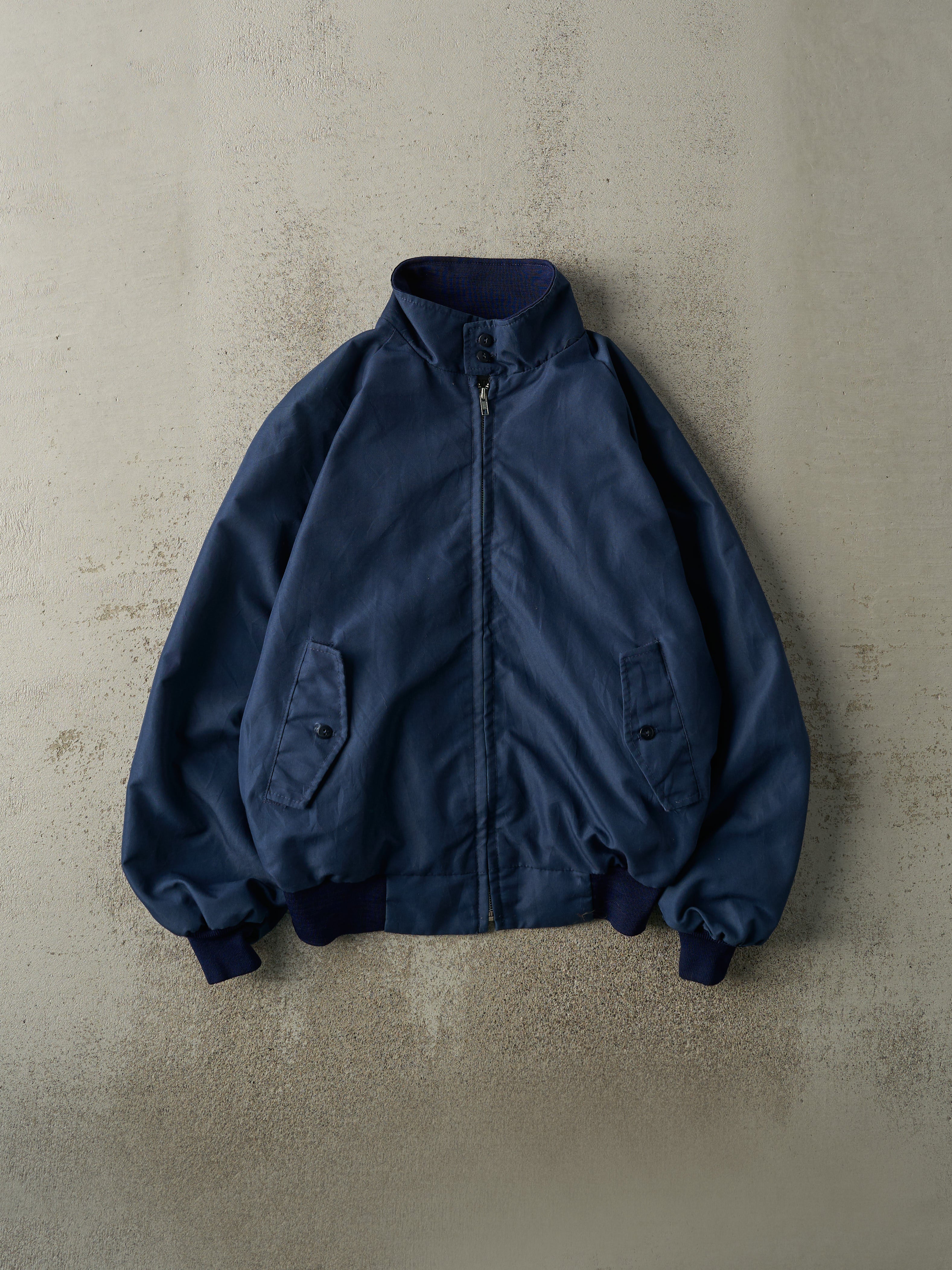 Vintage 80s Navy Blue Harrington Jacket (M/L)