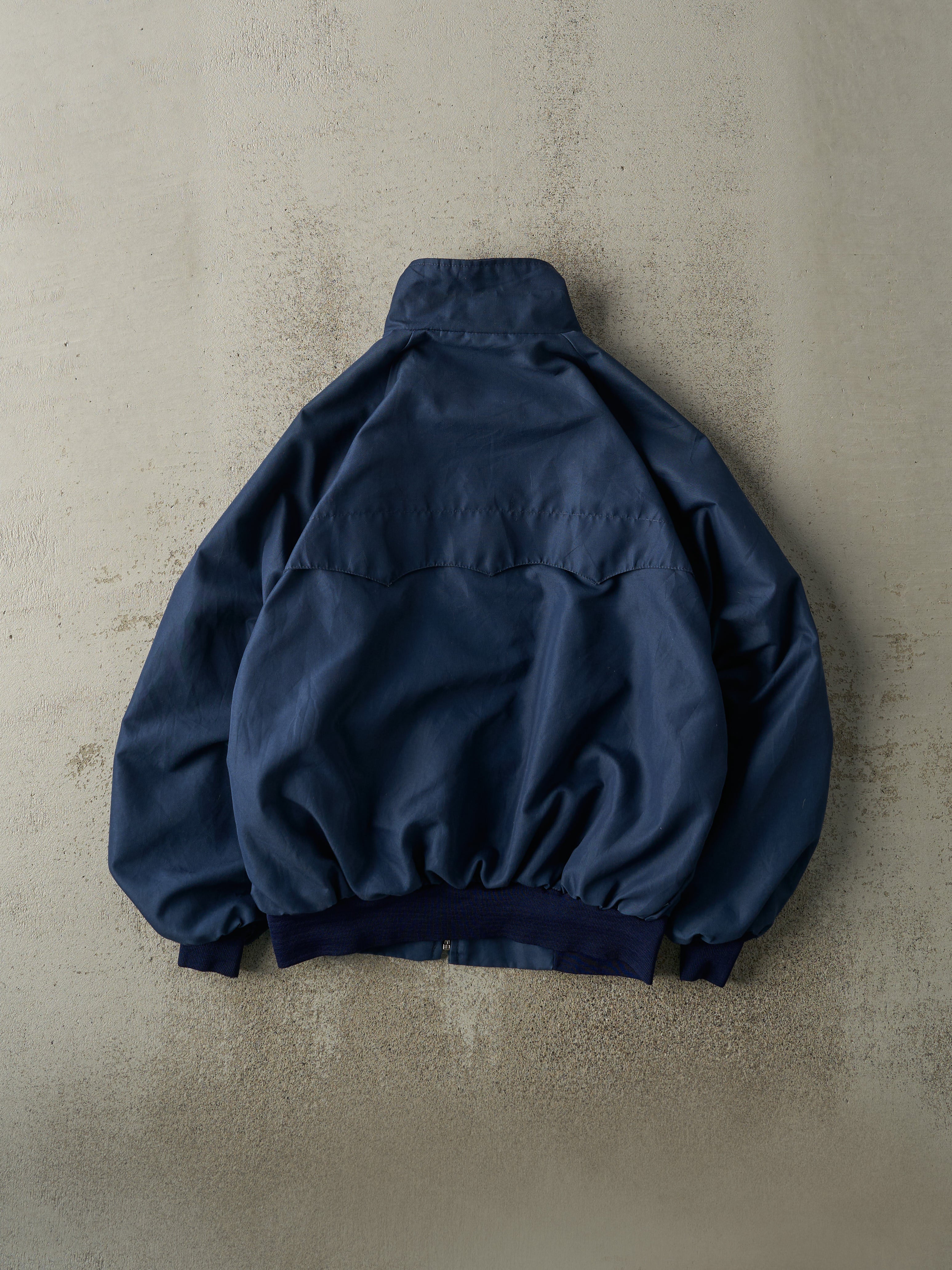 Vintage 80s Navy Blue Harrington Jacket (M/L)