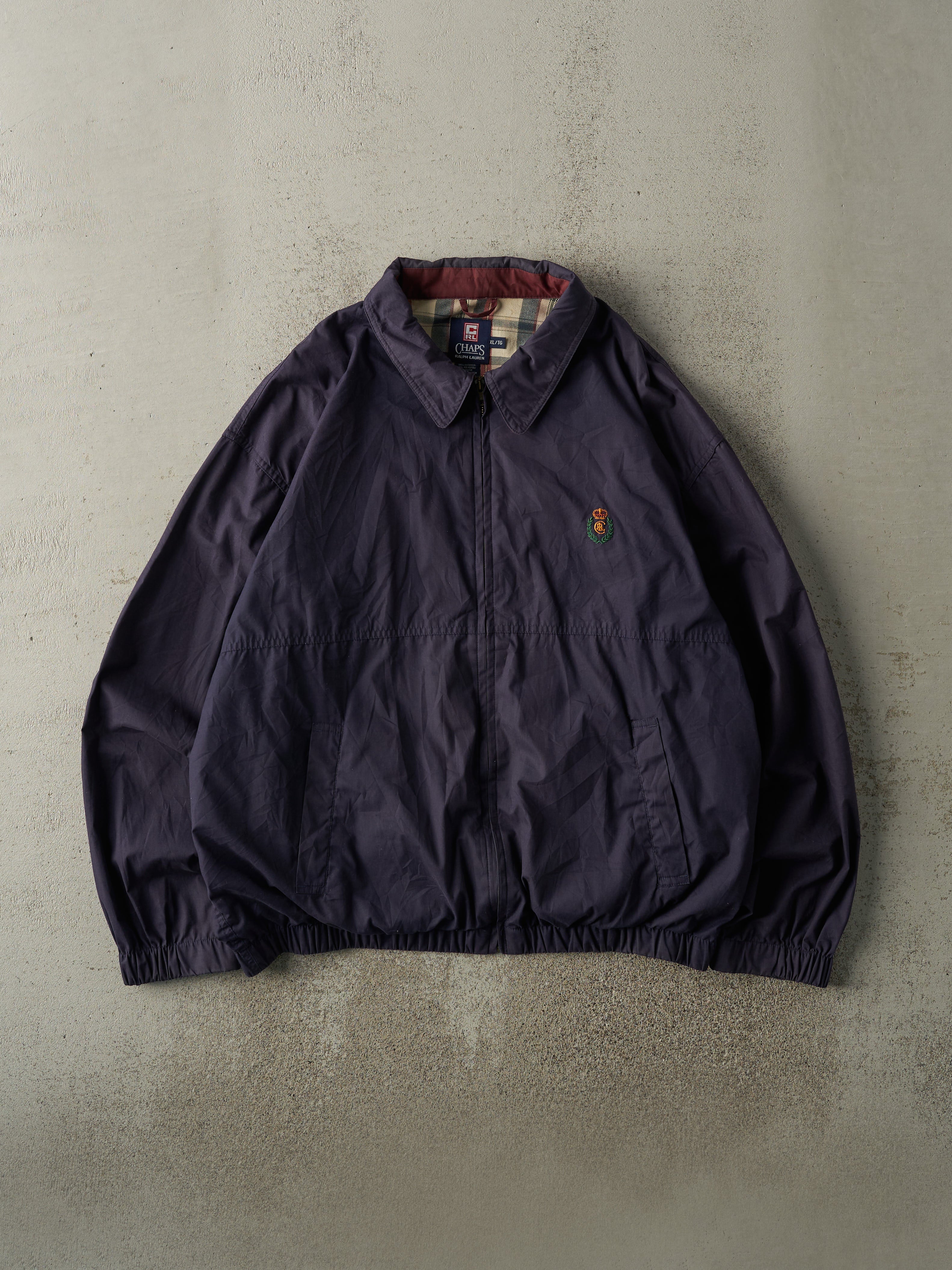 Vintage Y2K Navy Blue Chaps Ralph Lauren Lightweight Jacket (XL)