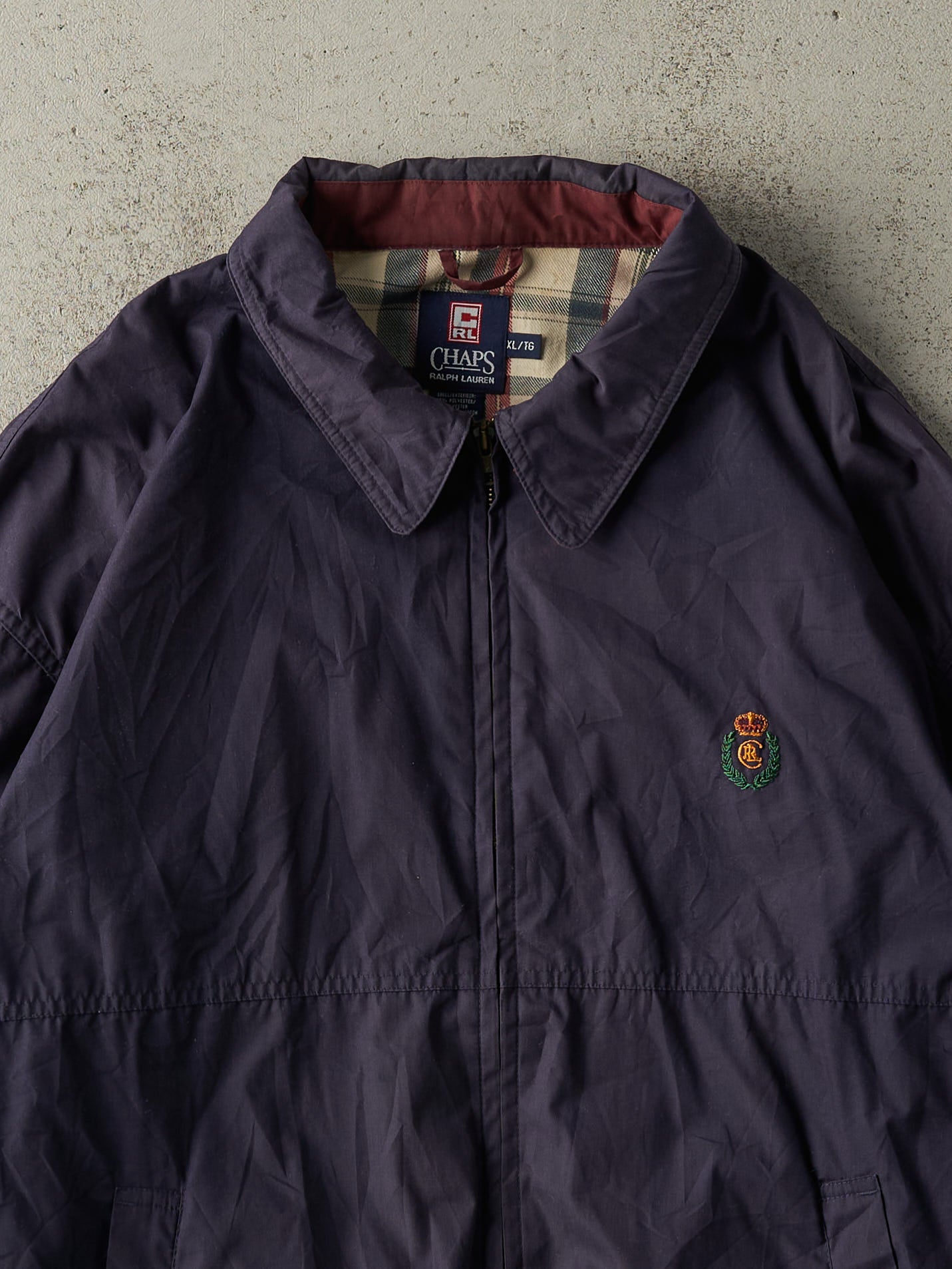 Vintage Y2K Navy Blue Chaps Ralph Lauren Lightweight Jacket (XL)