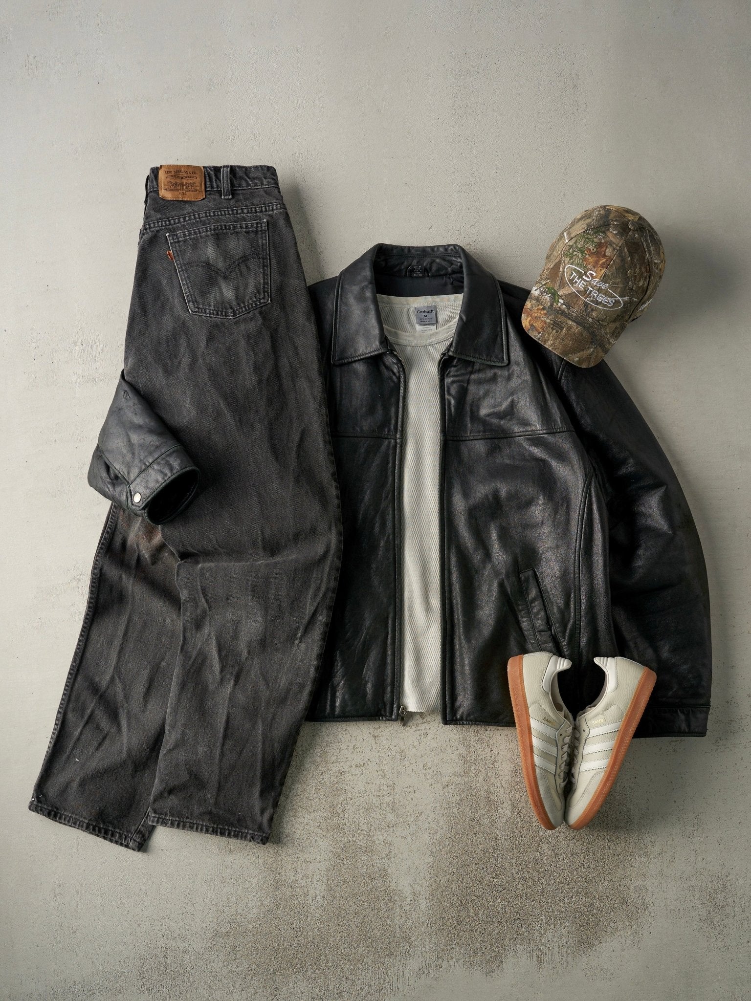 Vintage 80s Black Levi's 634 Orange Tab Denim Pants (36x33)