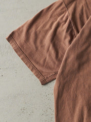 Vintage 90s Brown Blank Boxy Pocket Tee (XL)