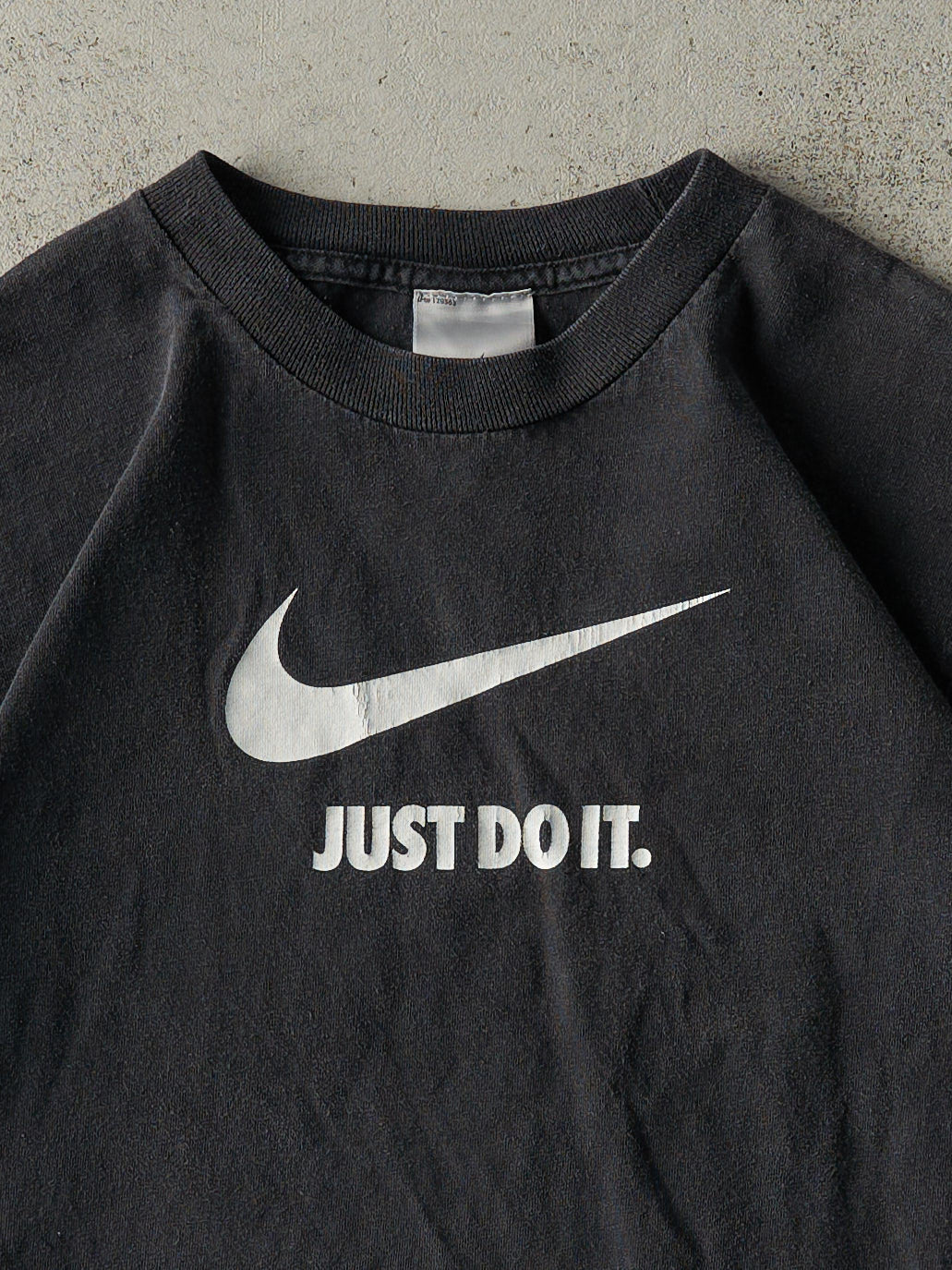 Vintage Y2K Black Nike Just Do It Tee (XS)