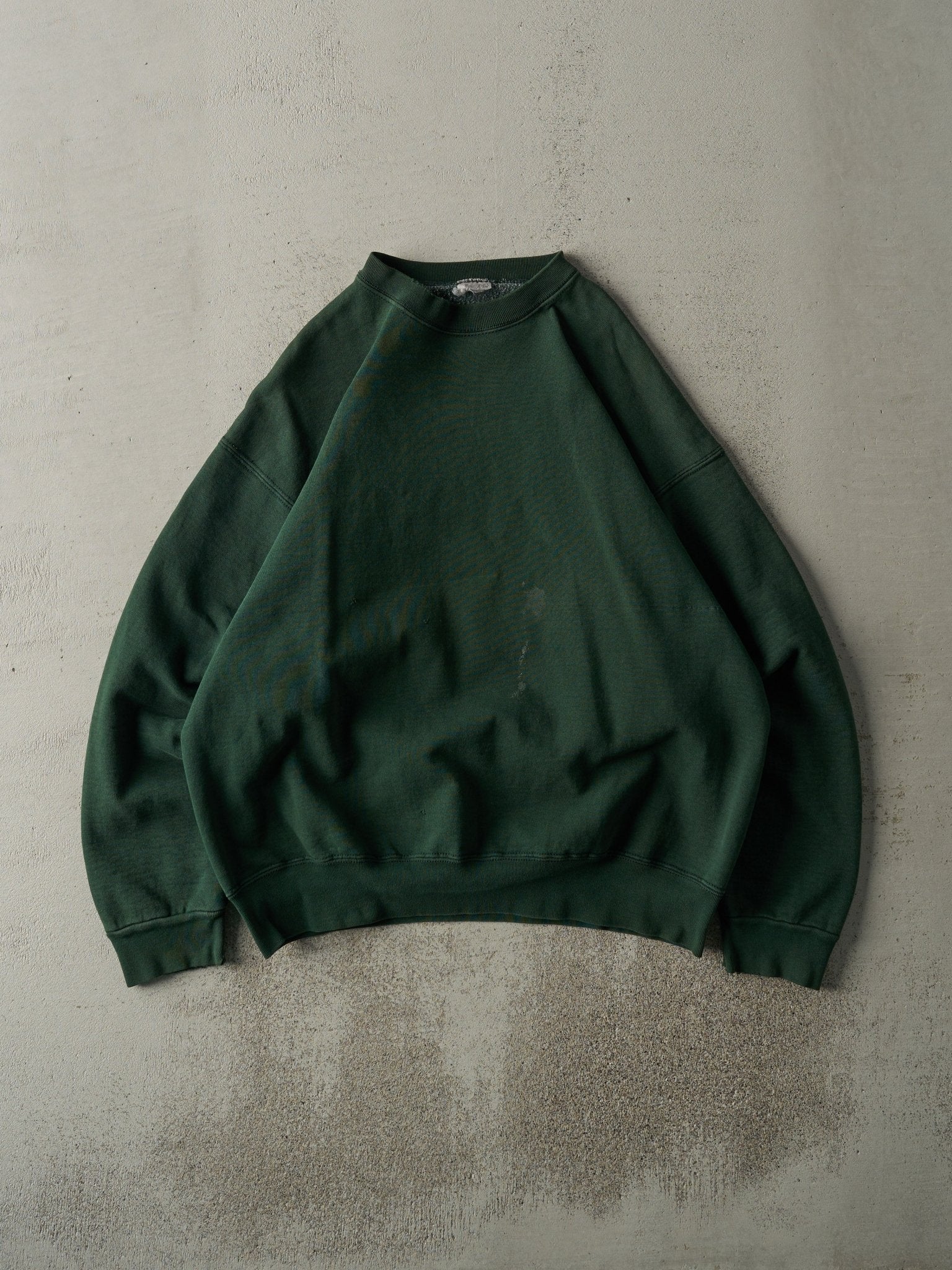 Vintage 90s Forest Green Blank Crewneck (L/XL)