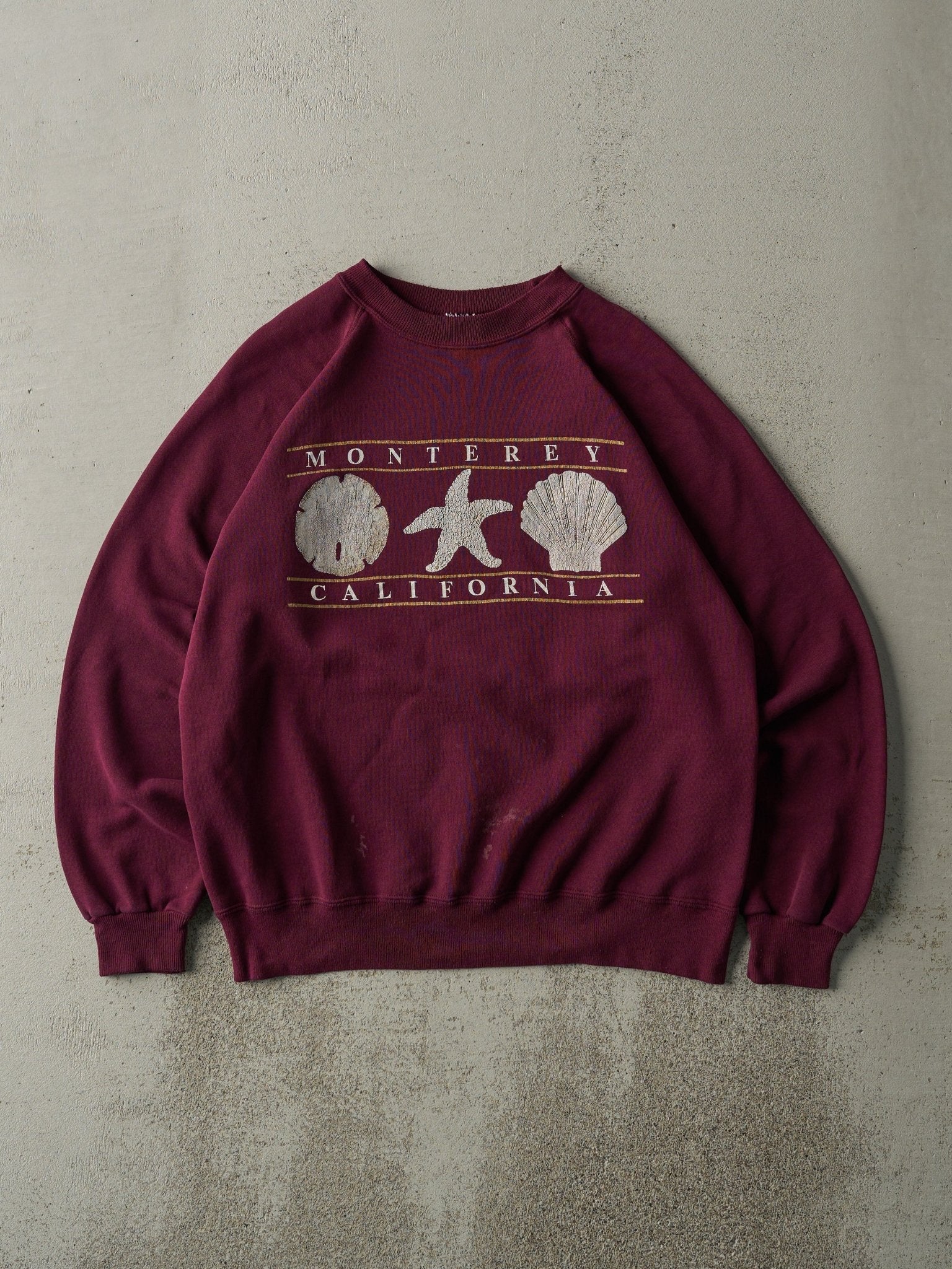 Vintage 90s Burgundy Monterey California Crewneck (M)