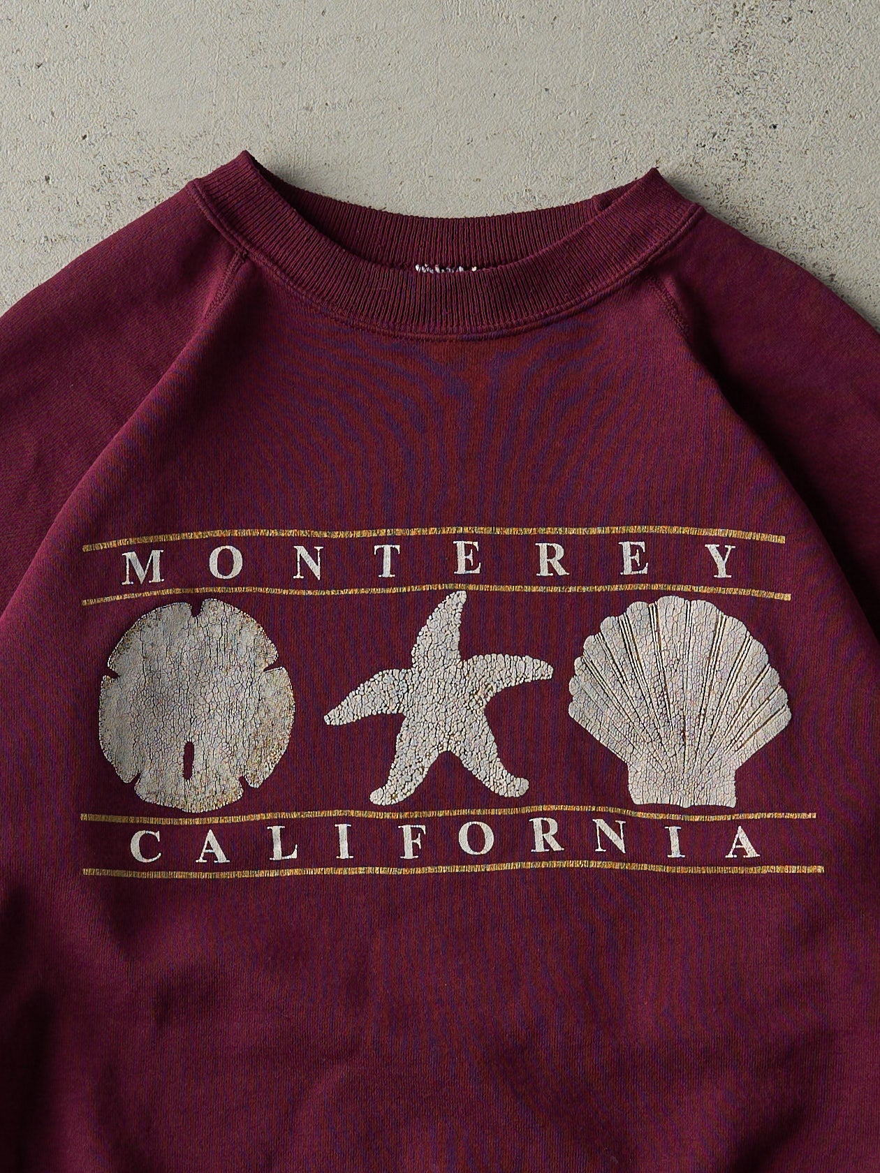 Vintage 90s Burgundy Monterey California Crewneck (M)